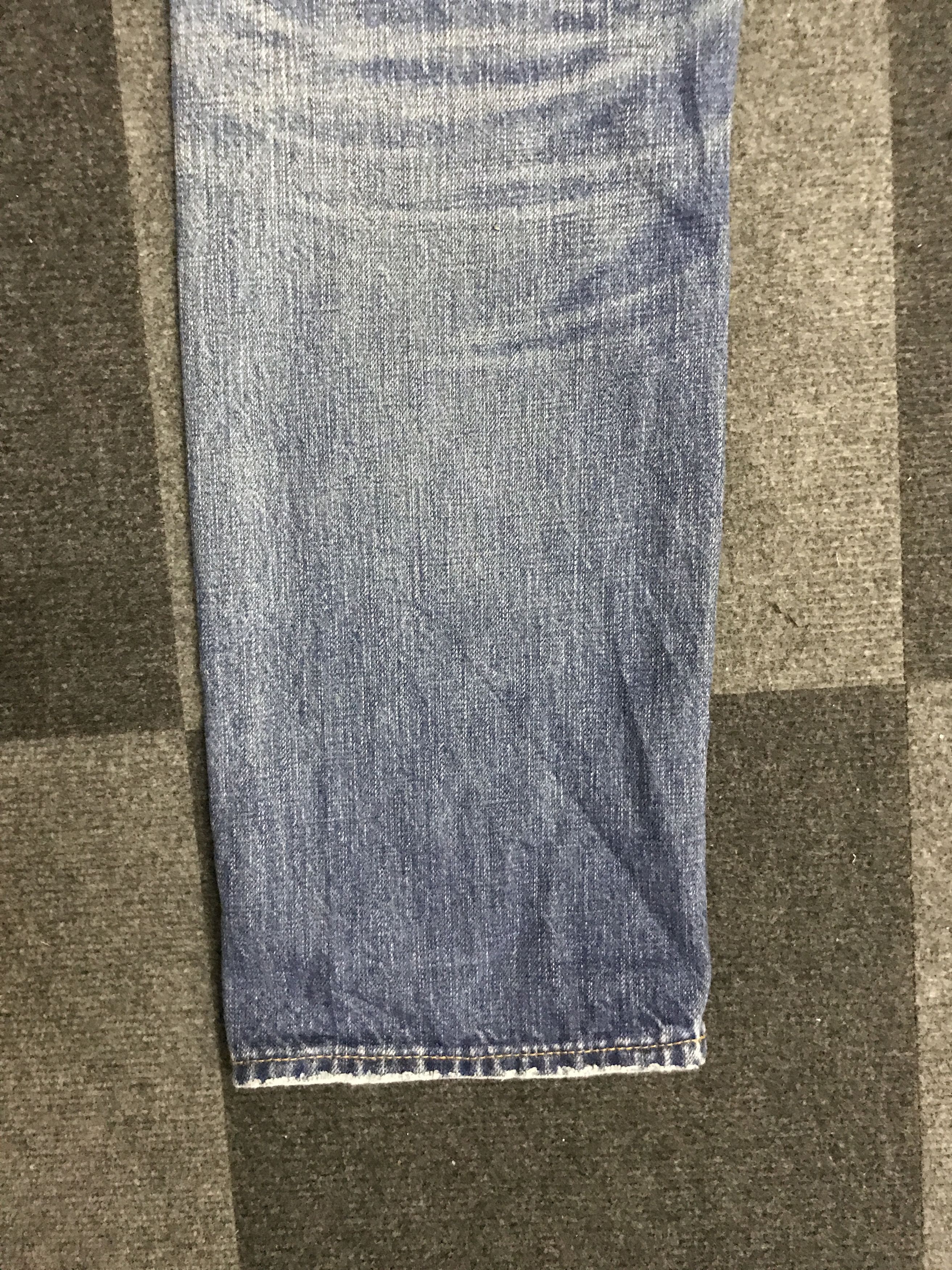 Japanese Brand D146 JOURNAL STANDARD Light Wash Distressed Slvedge Jeans Size US 33 - 14 Thumbnail
