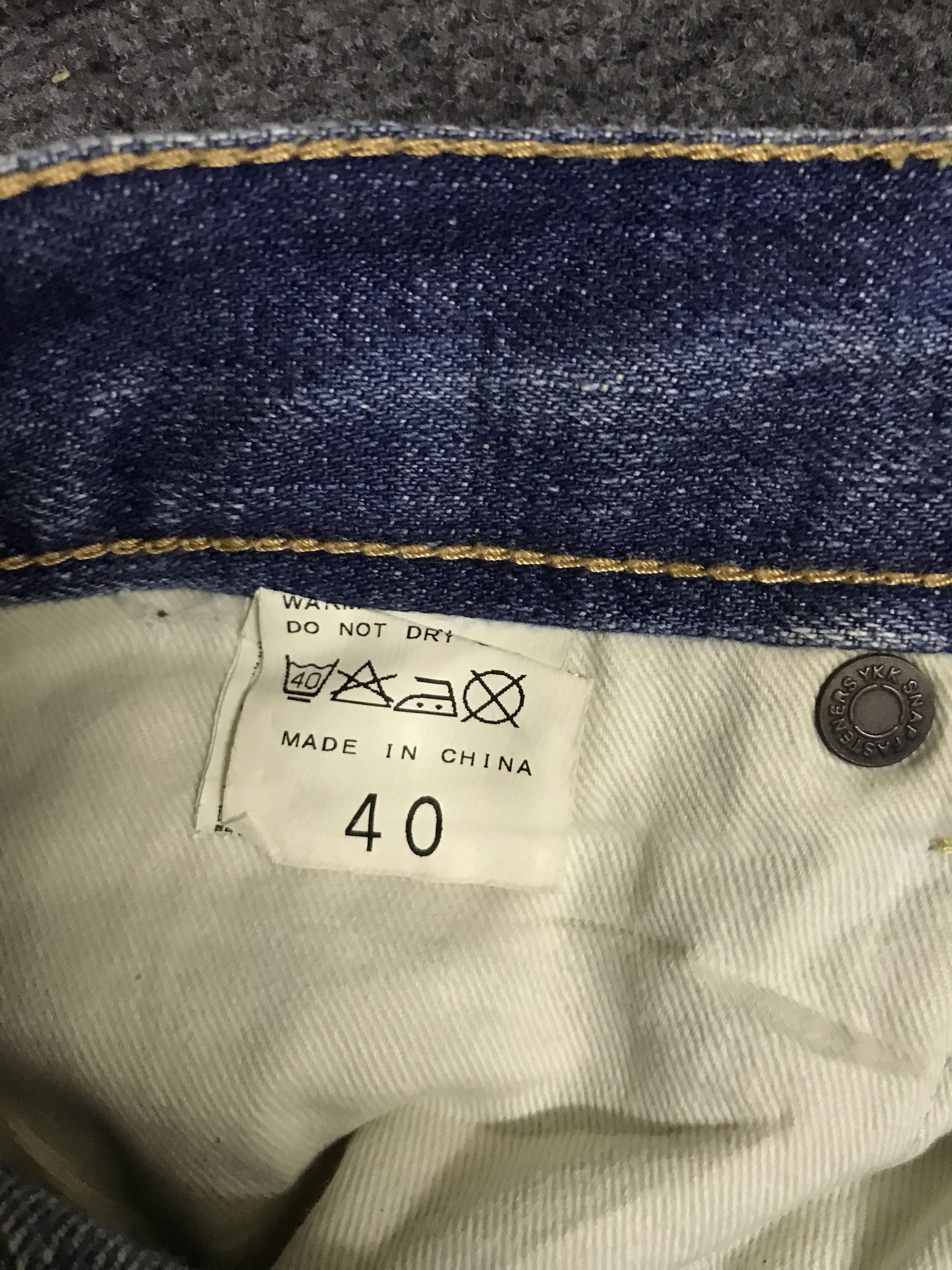 Japanese Brand D146 JOURNAL STANDARD Light Wash Distressed Slvedge Jeans Size US 33 - 17 Thumbnail