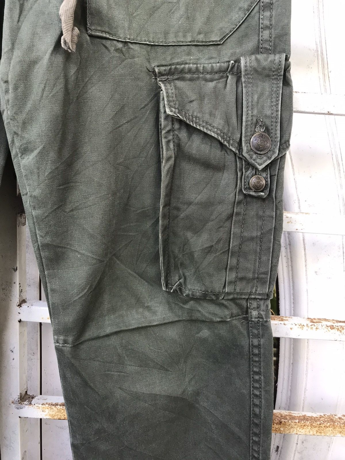 Designer × Japanese Brand DPS Japan Archival Military Designer Fatigue Cargo Pant Size US 29 - 4 Thumbnail