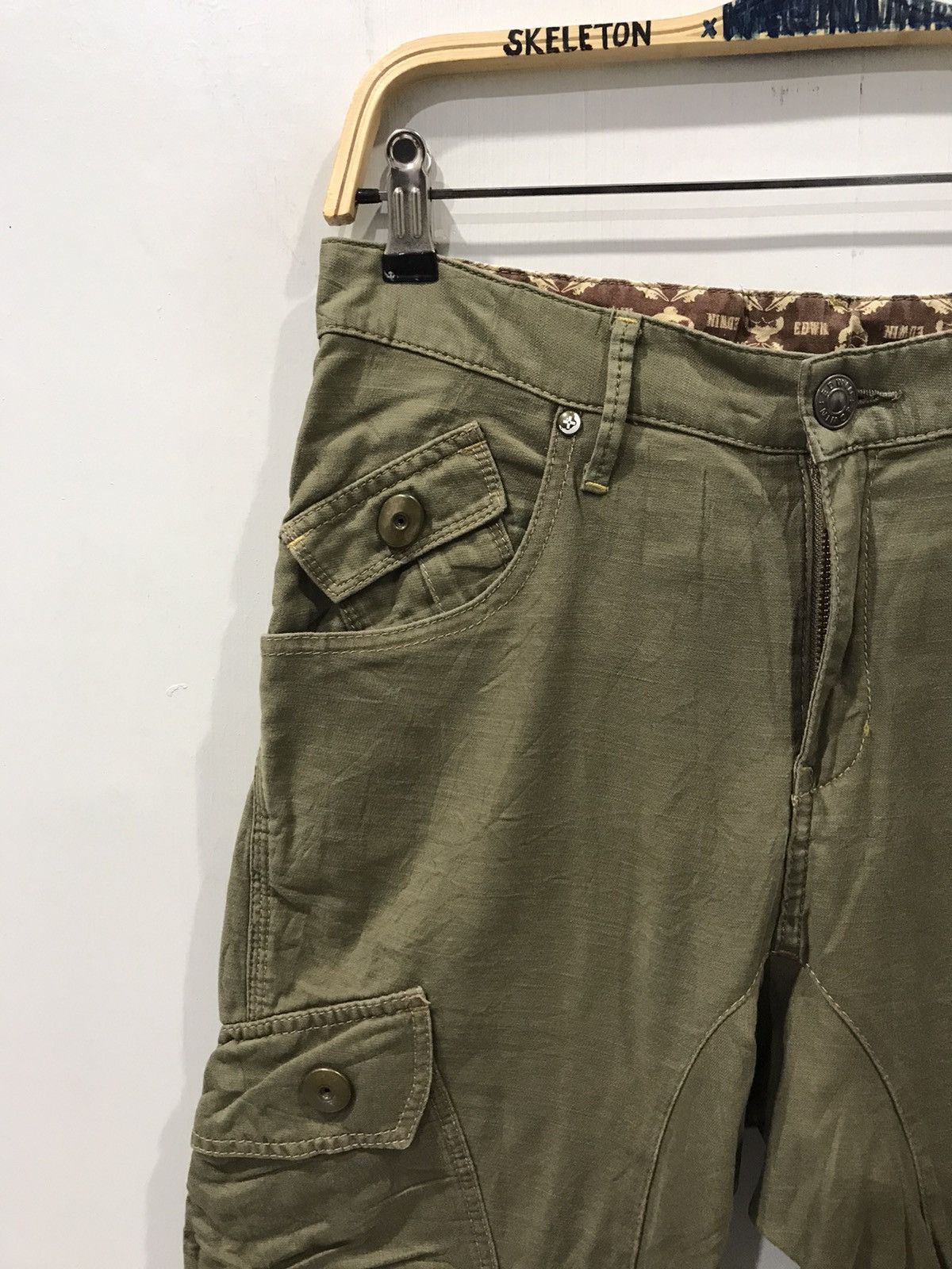 Edwin Edwin Curved Leg Multipockets Military Cargo Pant Size US 29 - 5 Thumbnail