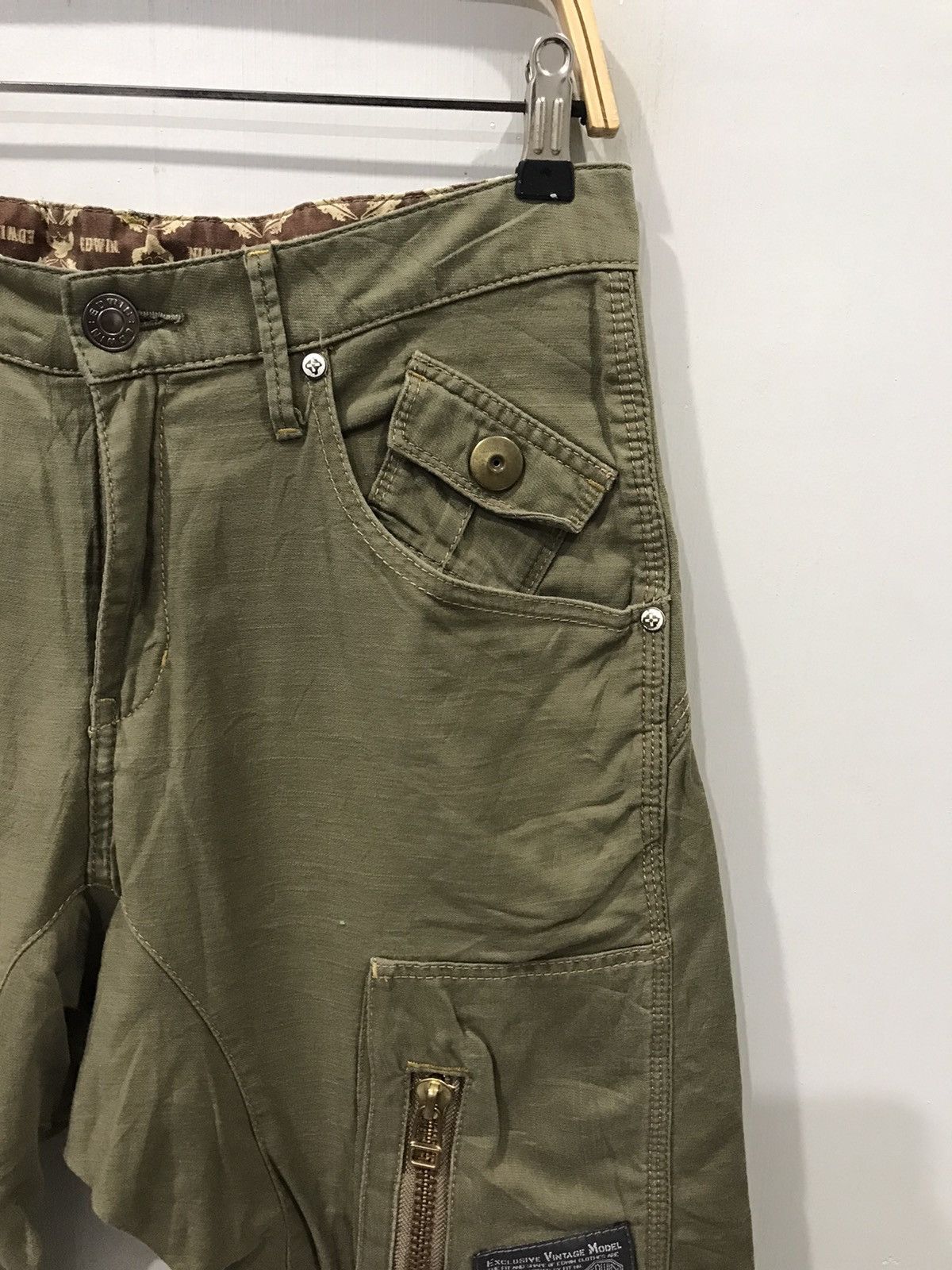 Edwin Edwin Curved Leg Multipockets Military Cargo Pant Size US 29 - 4 Thumbnail