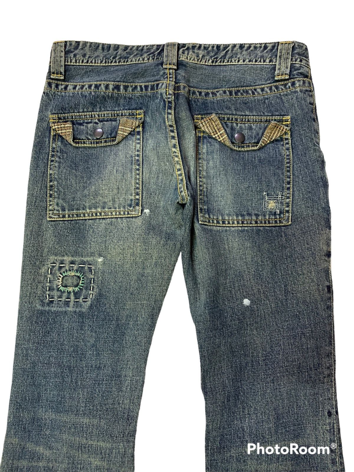 Japanese Brand Back Number Patchwork Bush Pants Size US 32 / EU 48 - 6 Thumbnail