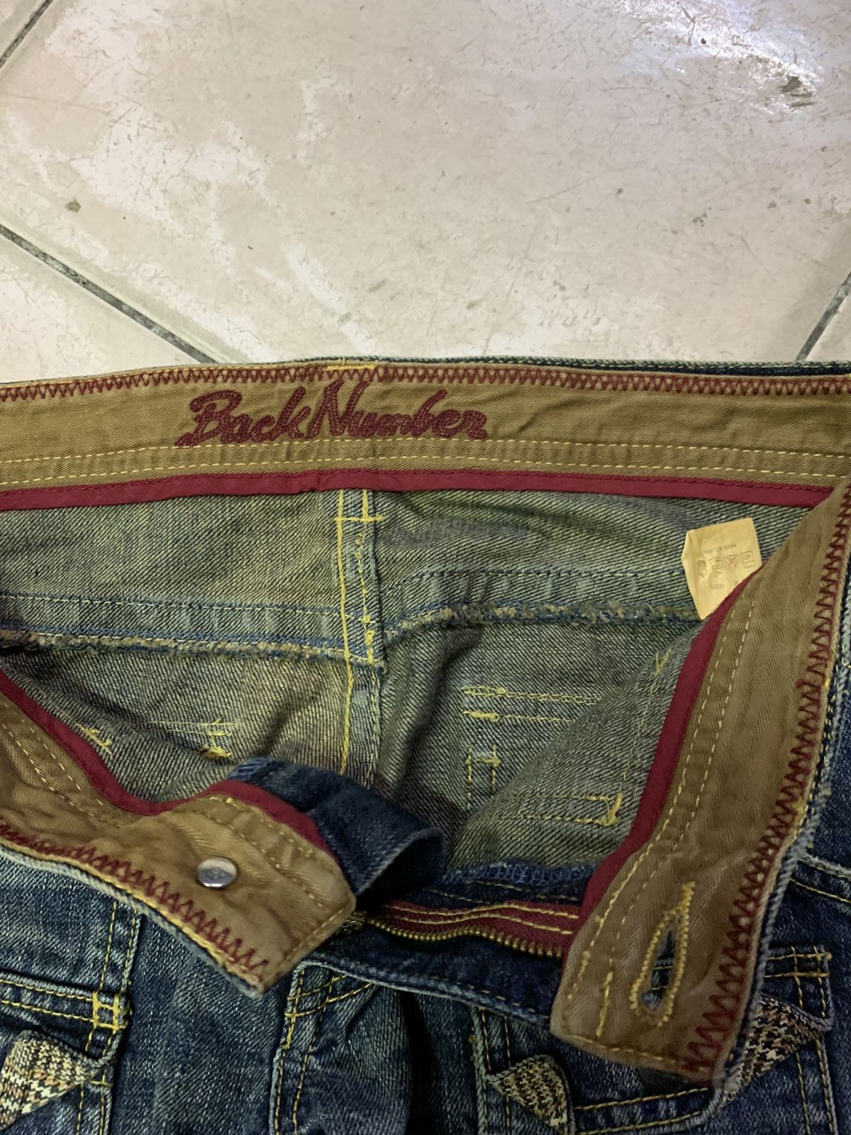 Japanese Brand Back Number Patchwork Bush Pants Size US 32 / EU 48 - 16 Thumbnail