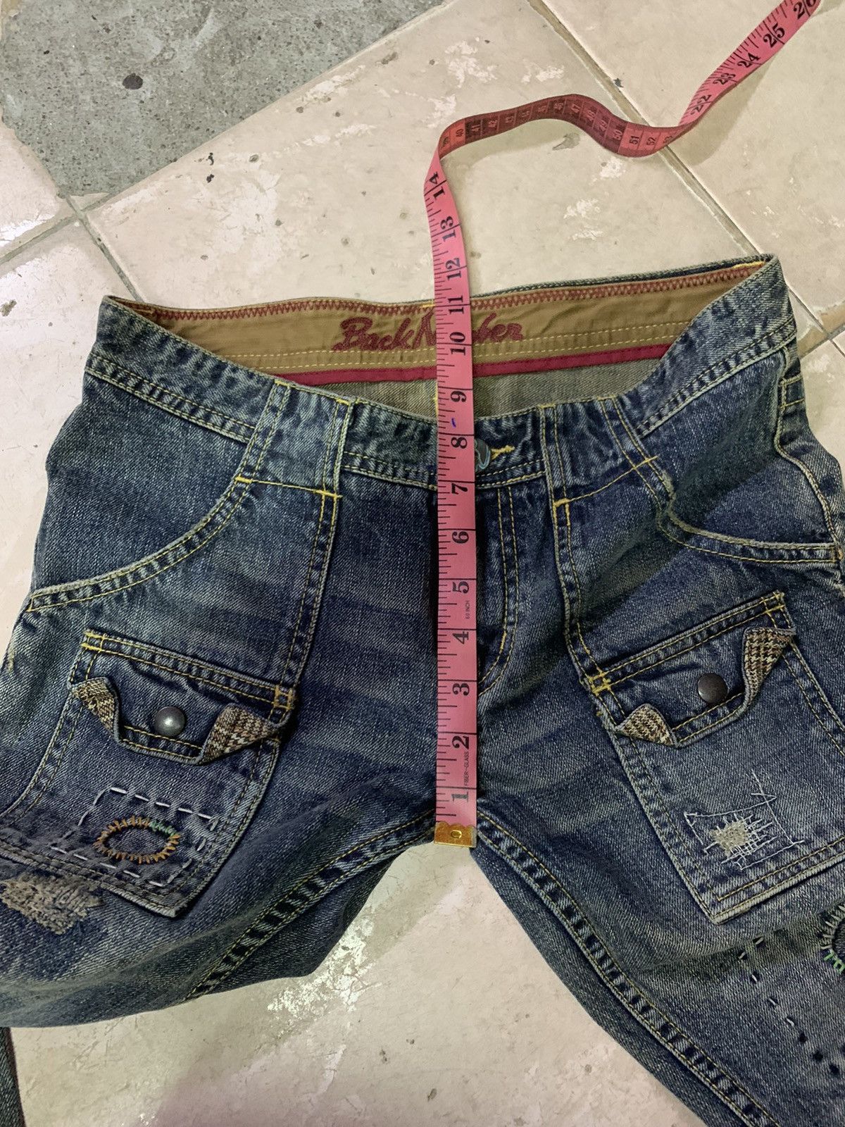 Japanese Brand Back Number Patchwork Bush Pants Size US 32 / EU 48 - 14 Thumbnail