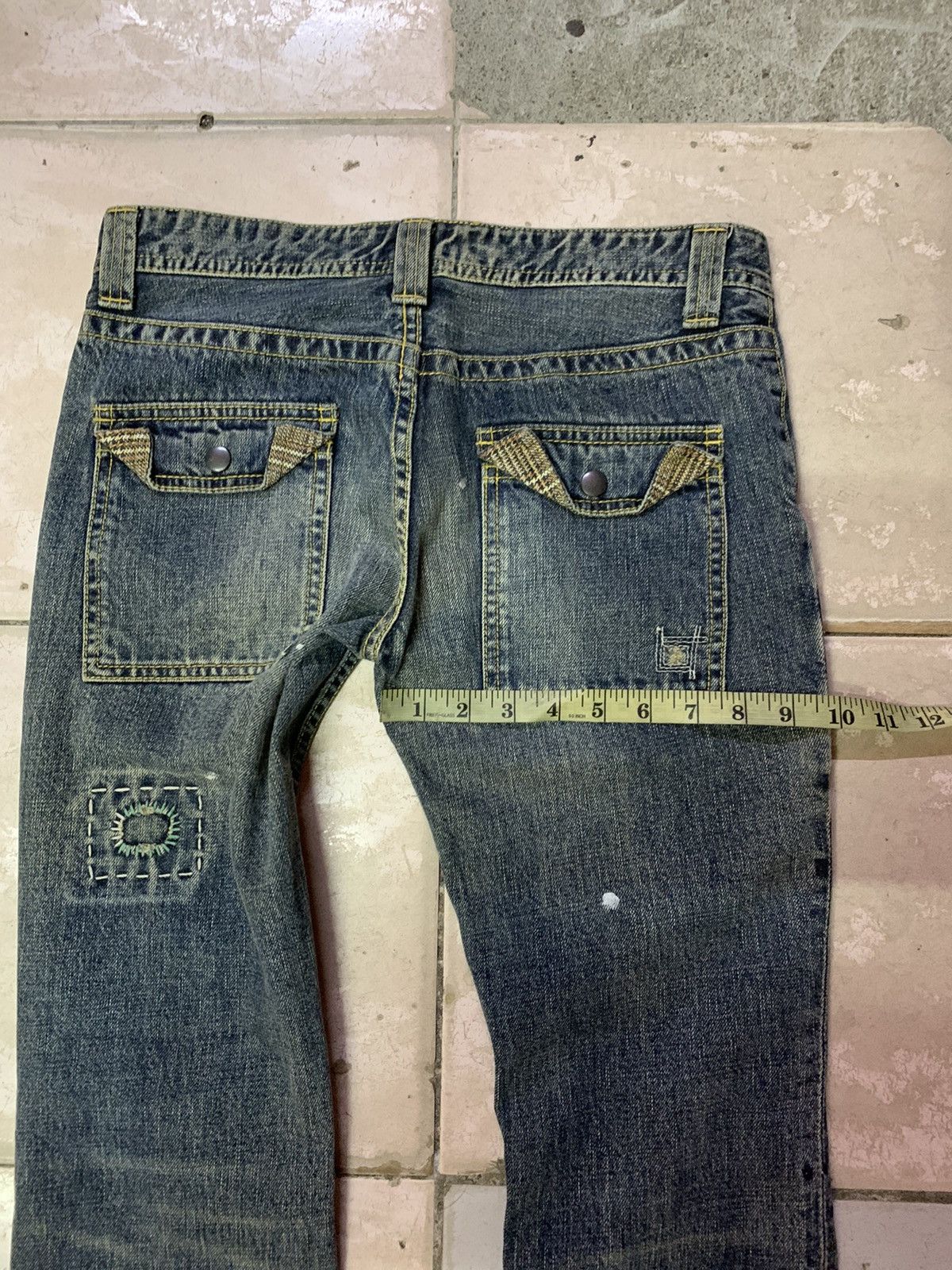 Japanese Brand Back Number Patchwork Bush Pants Size US 32 / EU 48 - 10 Thumbnail