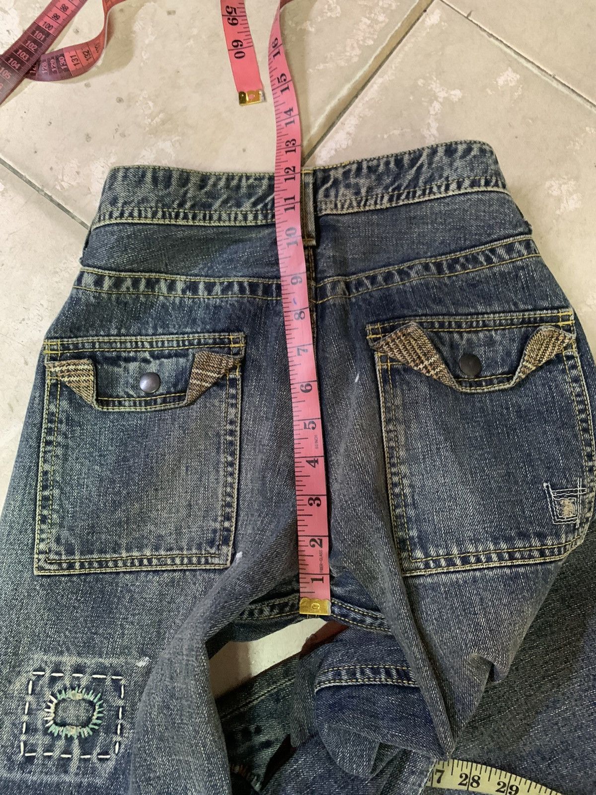 Japanese Brand Back Number Patchwork Bush Pants Size US 32 / EU 48 - 18 Thumbnail