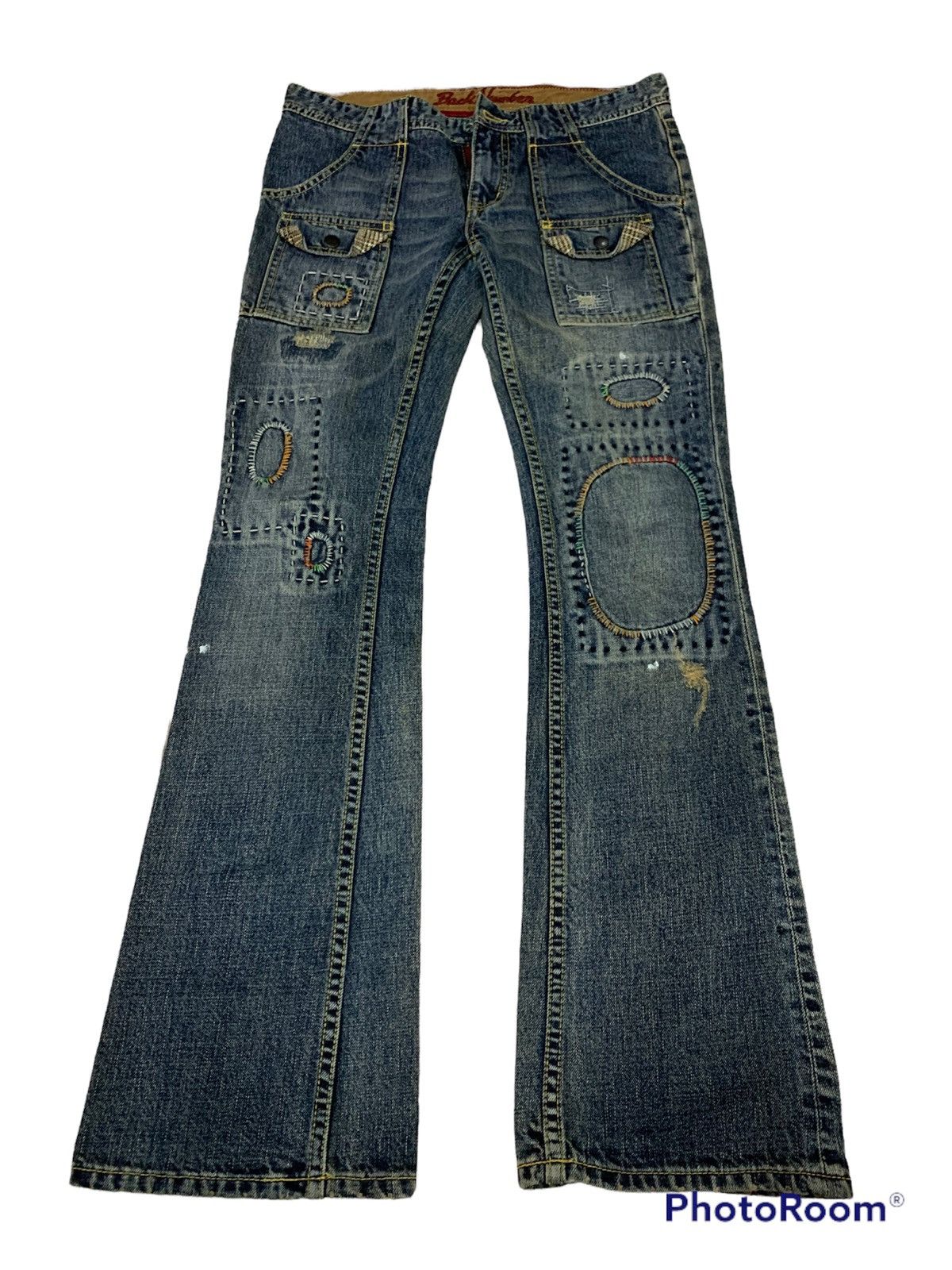 Japanese Brand Back Number Patchwork Bush Pants Size US 32 / EU 48 - 7 Thumbnail