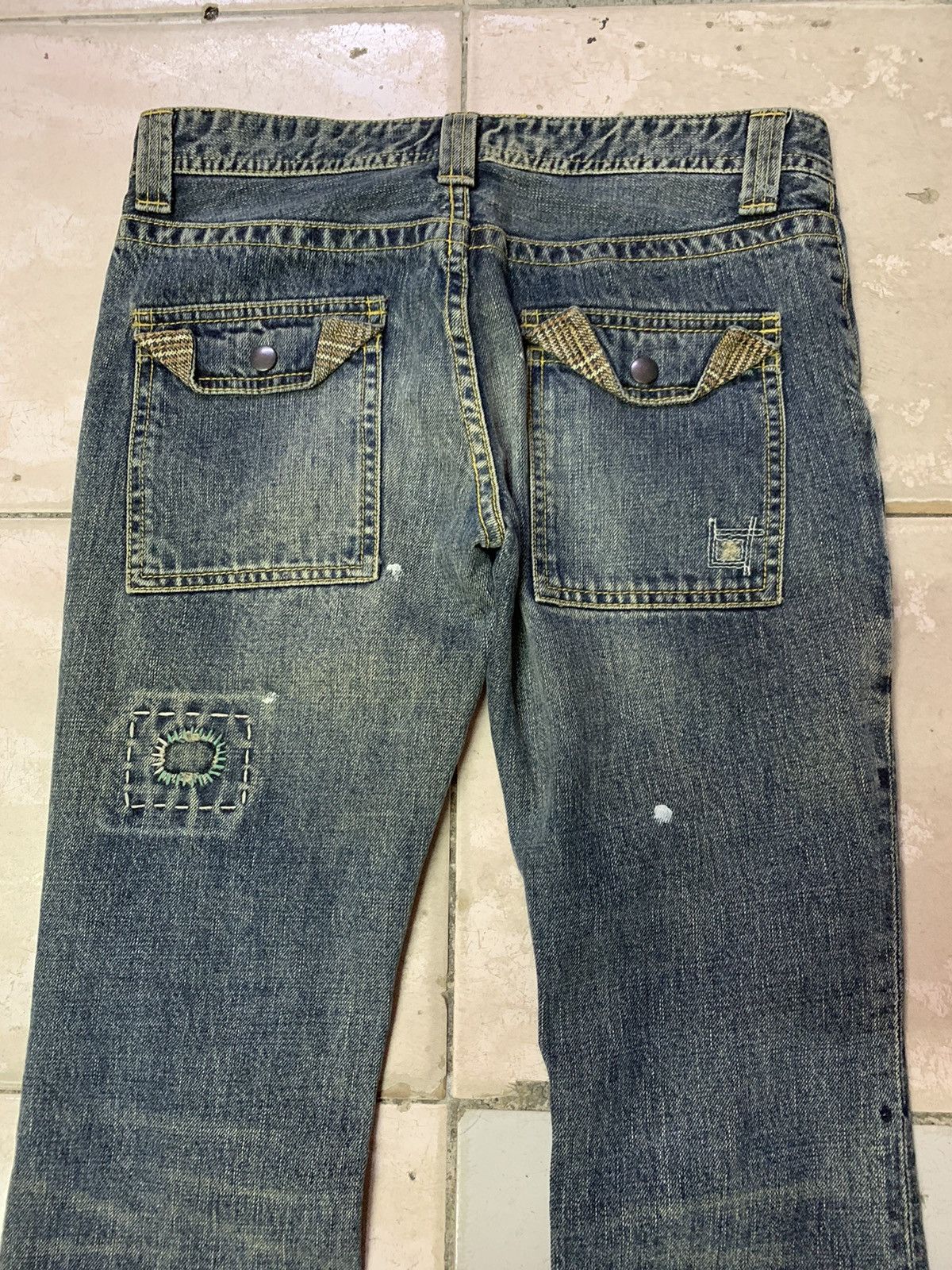 Japanese Brand Back Number Patchwork Bush Pants Size US 32 / EU 48 - 9 Thumbnail