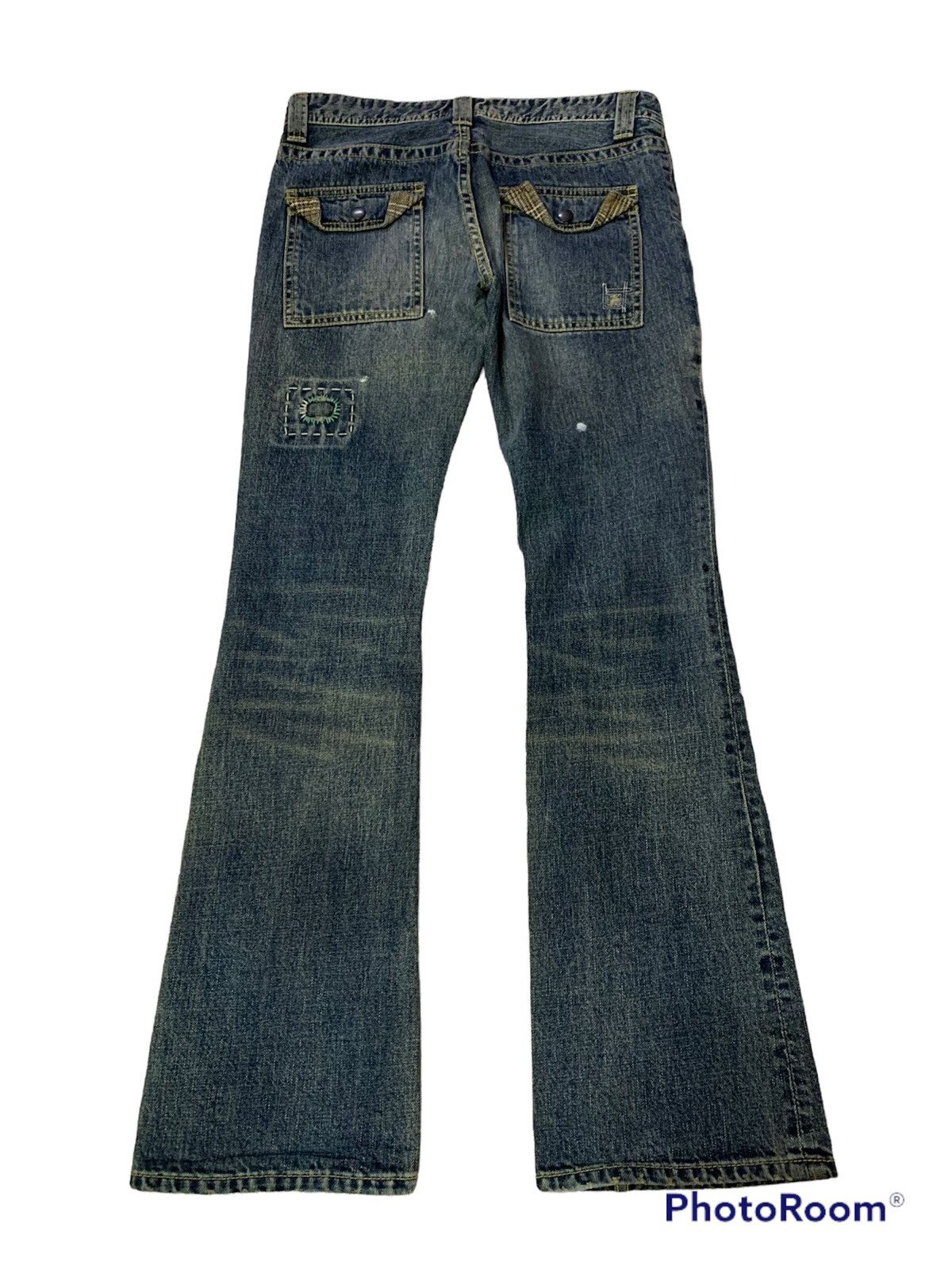 Japanese Brand Back Number Patchwork Bush Pants Size US 32 / EU 48 - 4 Thumbnail