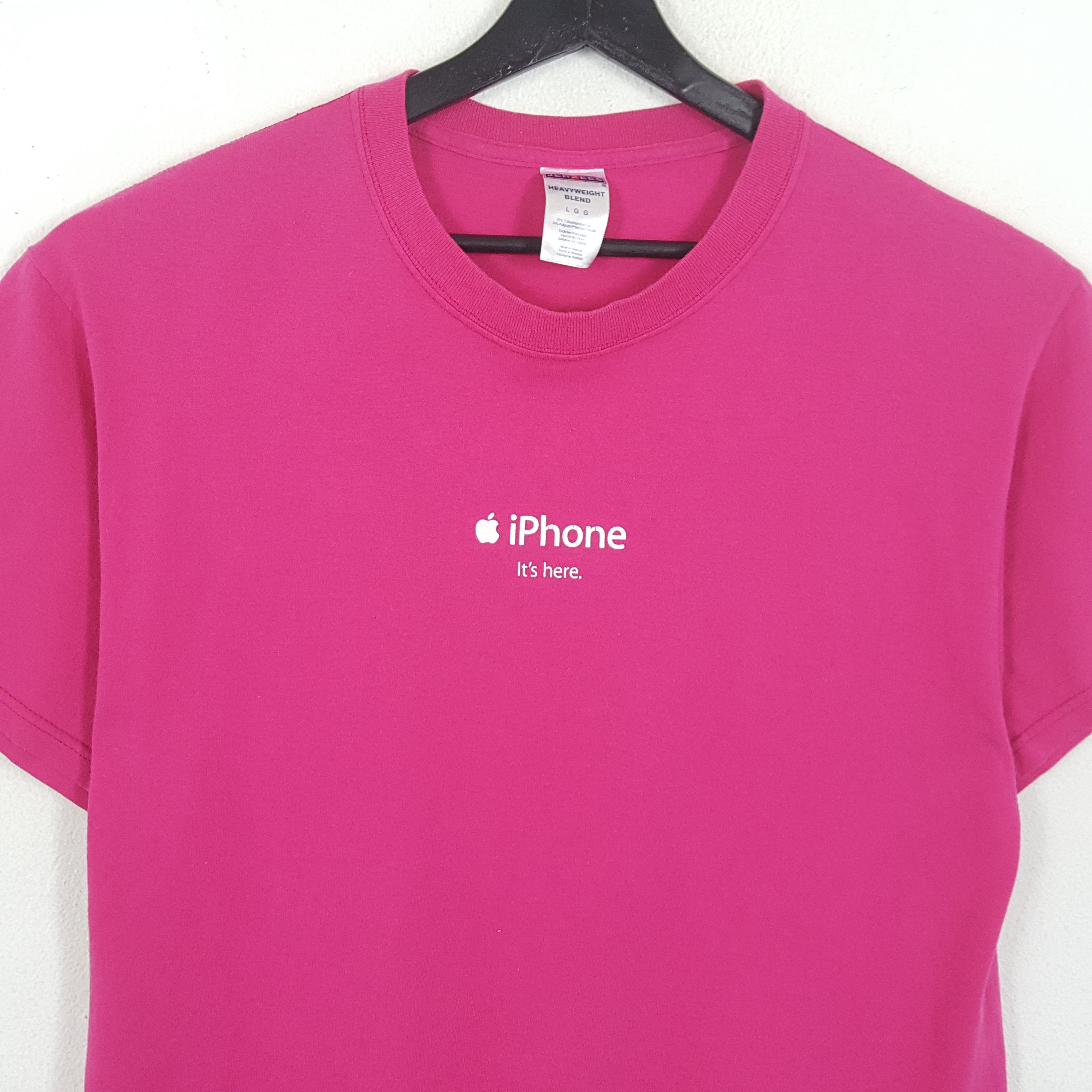 Apple × Vintage APPLE IPHONE Streetwear Small Logo Design Vintage Tshirt Size US L / EU 52-54 / 3 - 2 Thumbnail