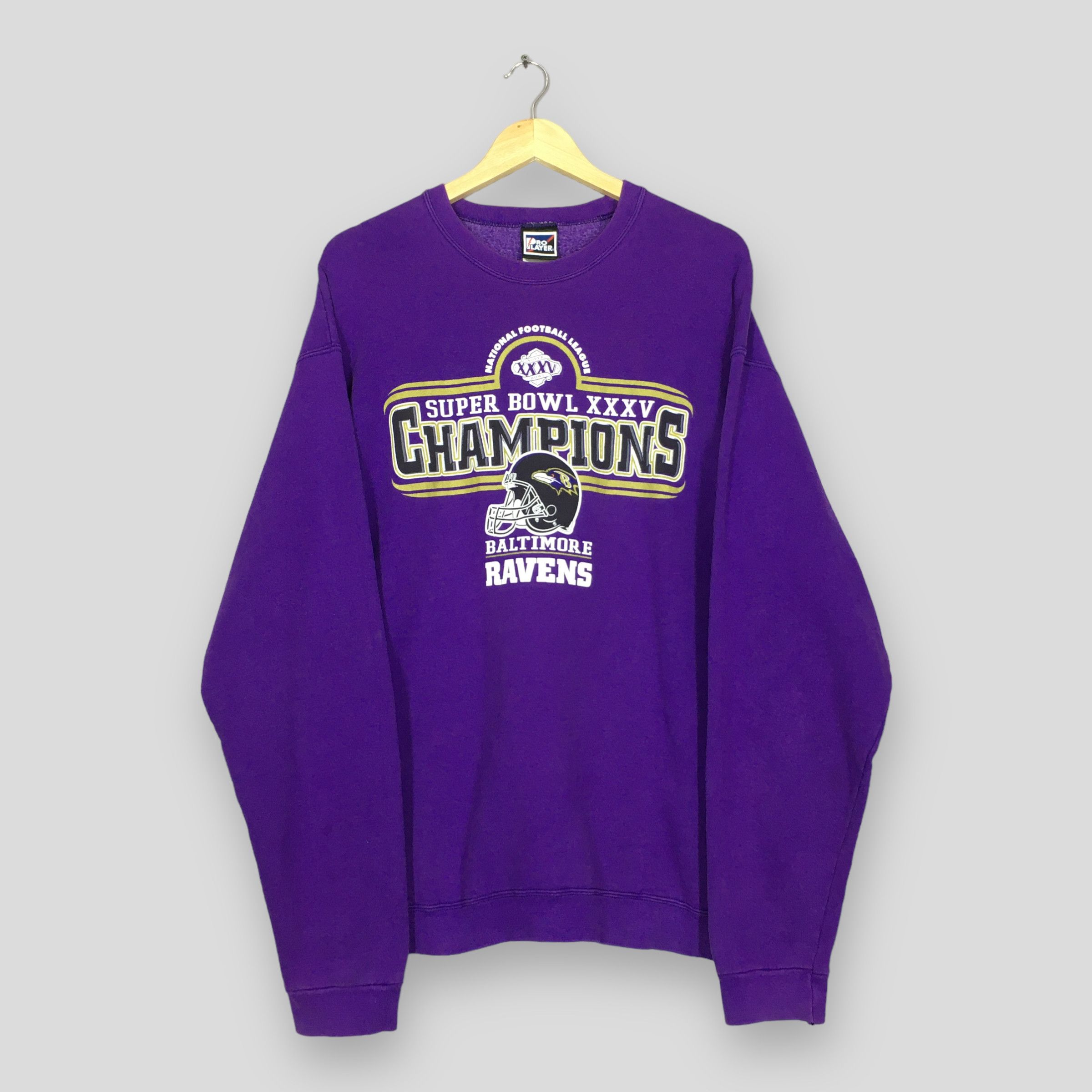 NFL × Pro Player × Vintage Vintage Baltimore Ravens Nfl Sweatshirt XLarge Size US XL / EU 56 / 4 - 1 Thumbnail