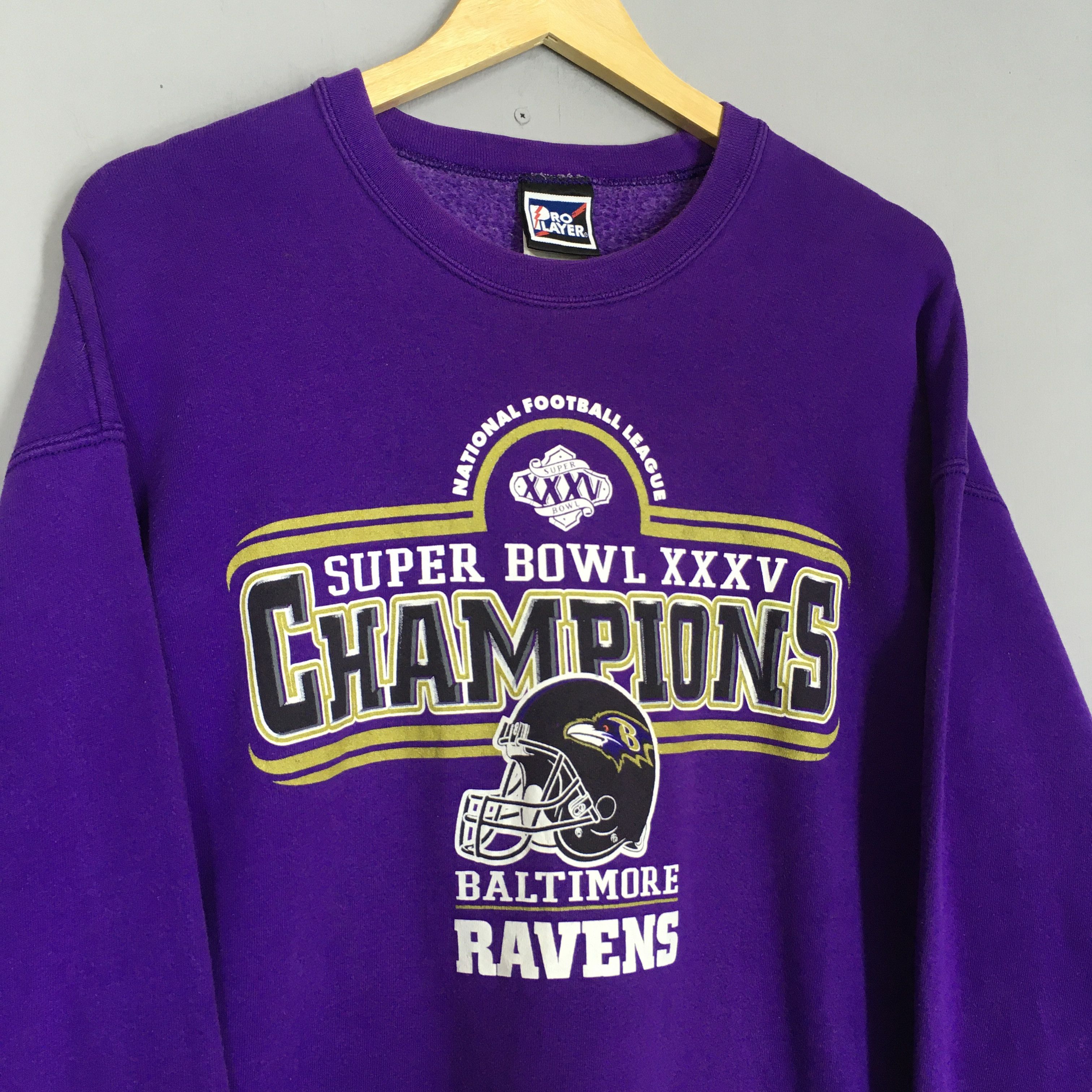 NFL × Pro Player × Vintage Vintage Baltimore Ravens Nfl Sweatshirt XLarge Size US XL / EU 56 / 4 - 3 Thumbnail