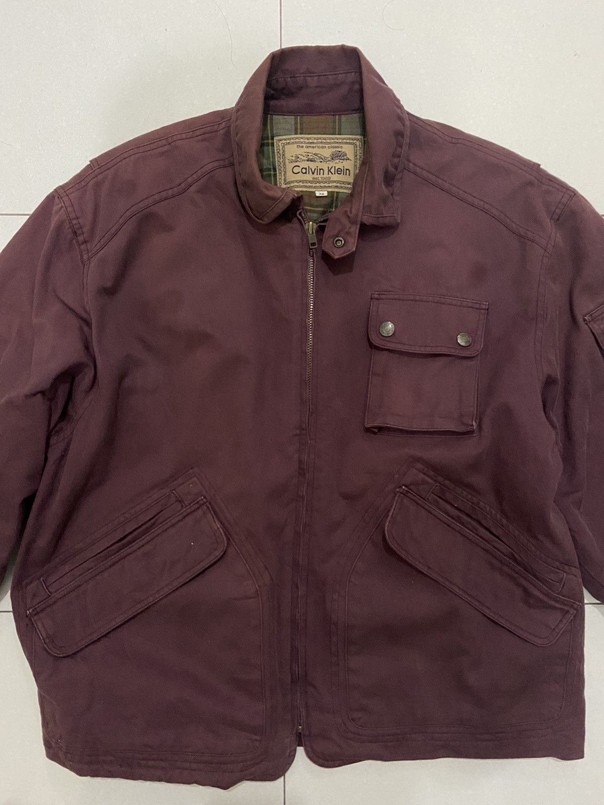 Calvin Klein VTG Calvin Klein Utility Cotton Blend Jacket Size US M / EU 48-50 / 2 - 7 Thumbnail