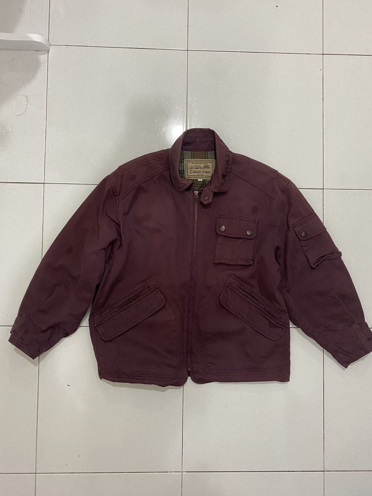 Calvin Klein VTG Calvin Klein Utility Cotton Blend Jacket Size US M / EU 48-50 / 2 - 2 Thumbnail