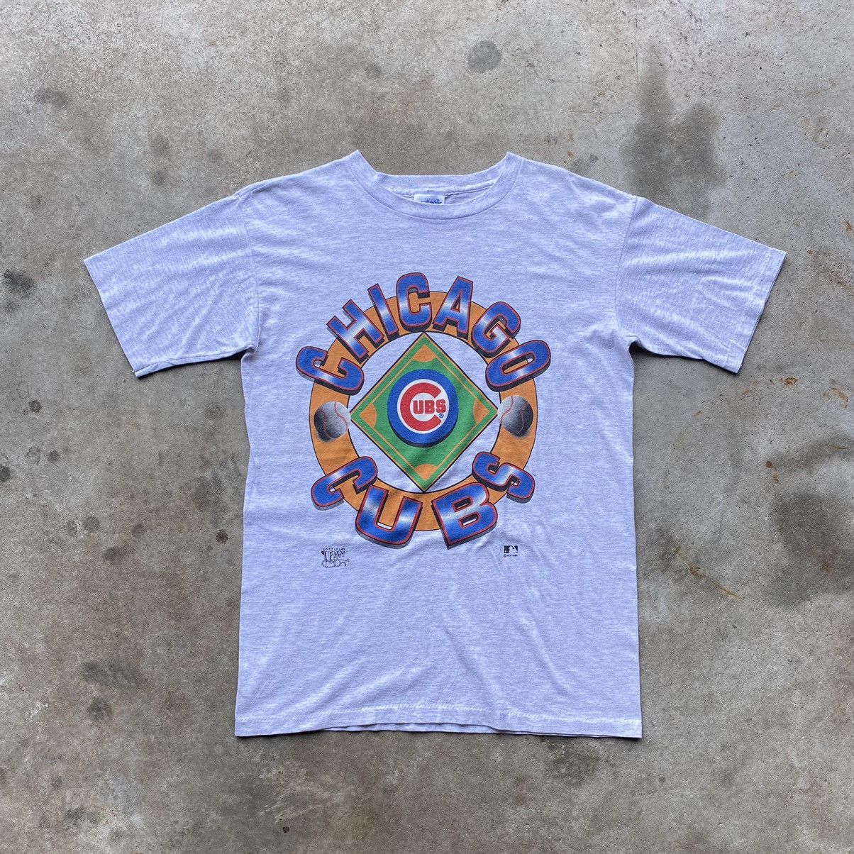 MLB × Vintage vintage 1992 90s CHICAGO CUBS MLB Spellout stitch t-shirt Size US M / EU 48-50 / 2 - 1 Thumbnail