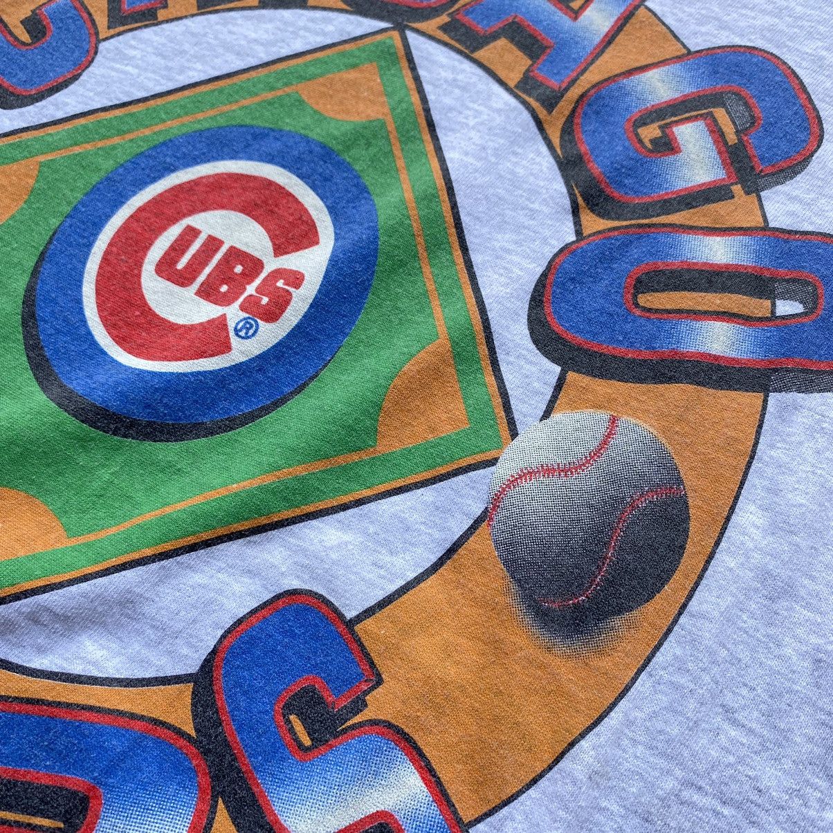 MLB × Vintage vintage 1992 90s CHICAGO CUBS MLB Spellout stitch t-shirt Size US M / EU 48-50 / 2 - 2 Thumbnail