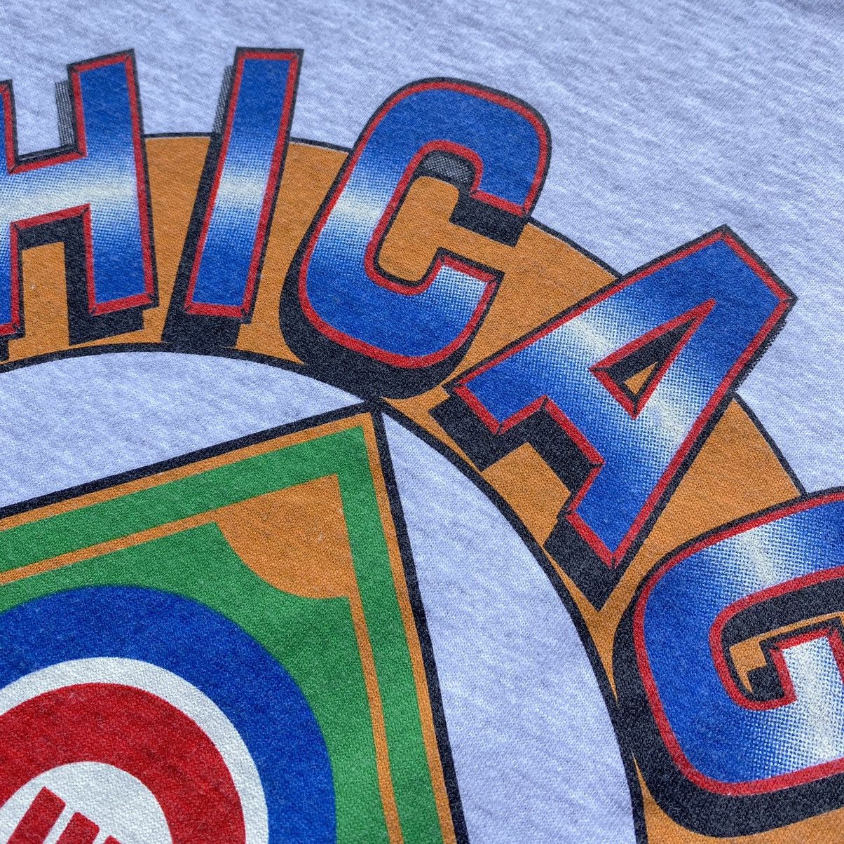 MLB × Vintage vintage 1992 90s CHICAGO CUBS MLB Spellout stitch t-shirt Size US M / EU 48-50 / 2 - 3 Thumbnail