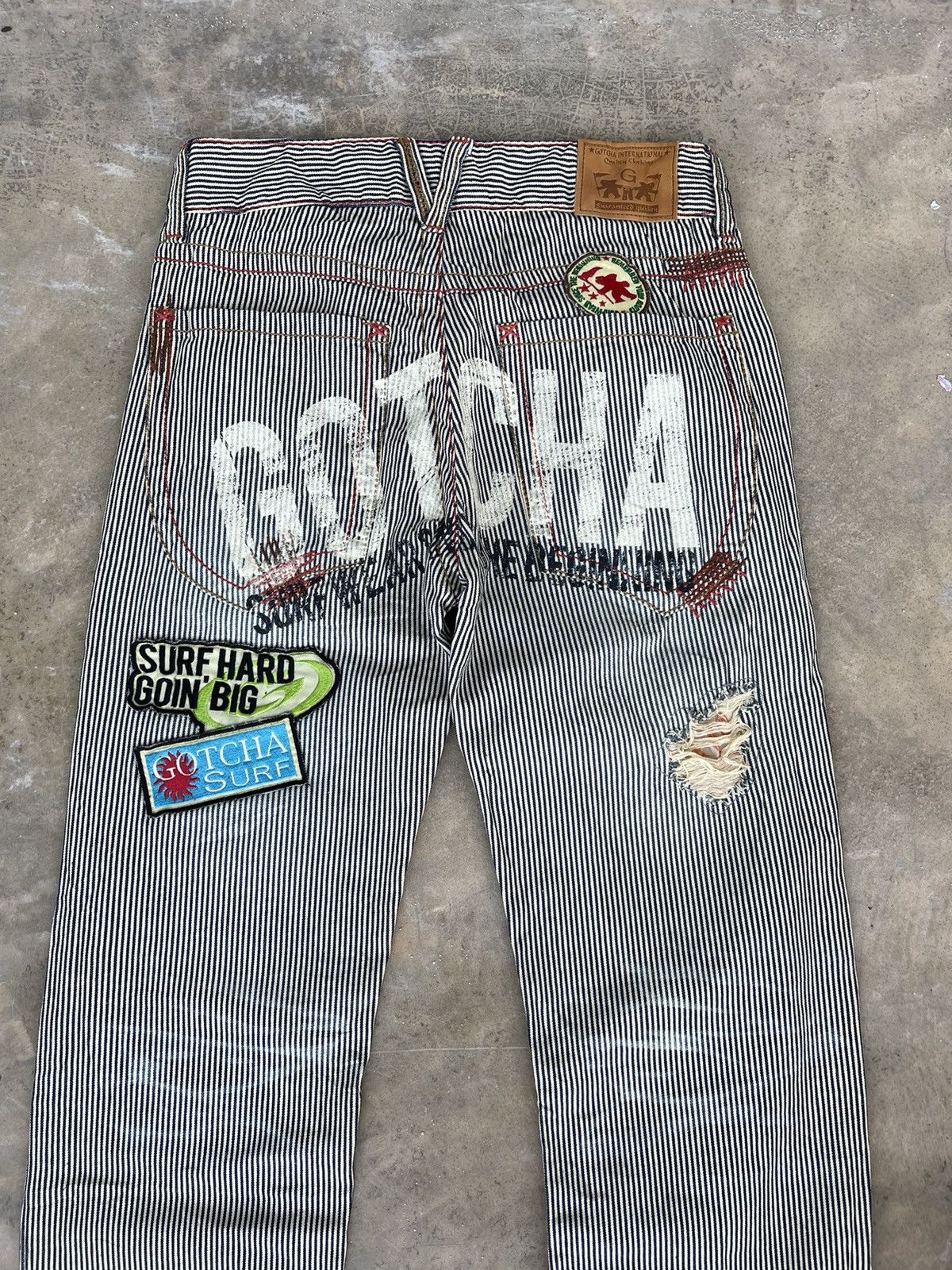 Gotcha Gotcha Hickory stripe surf style denim Size US 31 - 7 Thumbnail
