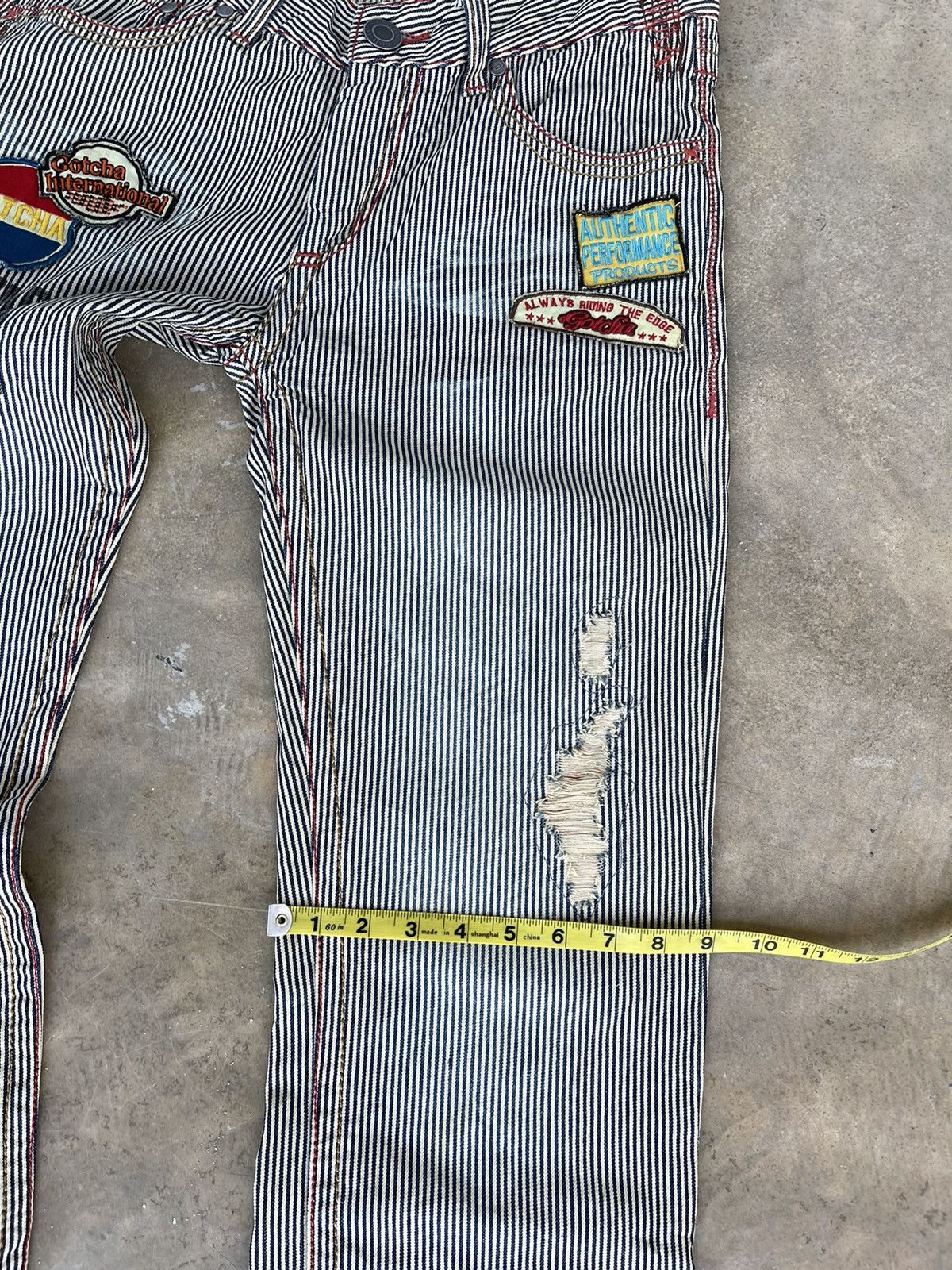 Gotcha Gotcha Hickory stripe surf style denim Size US 31 - 12 Thumbnail