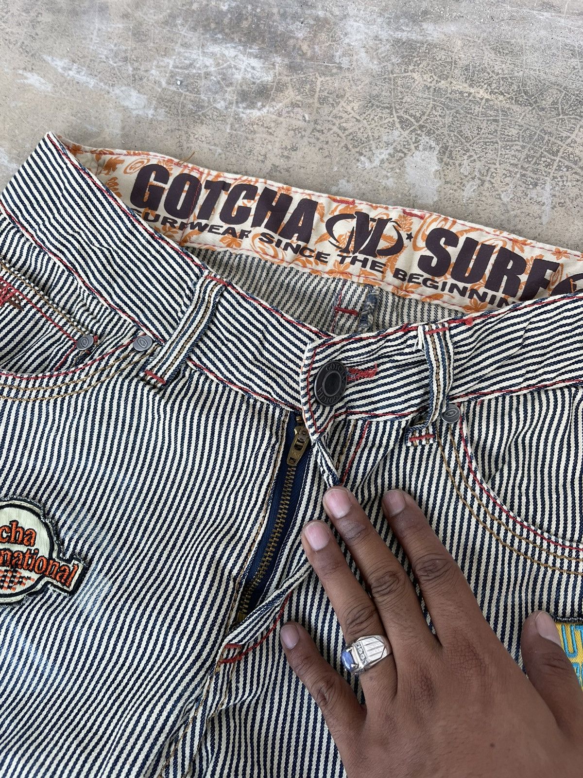 Gotcha Gotcha Hickory stripe surf style denim Size US 31 - 5 Thumbnail