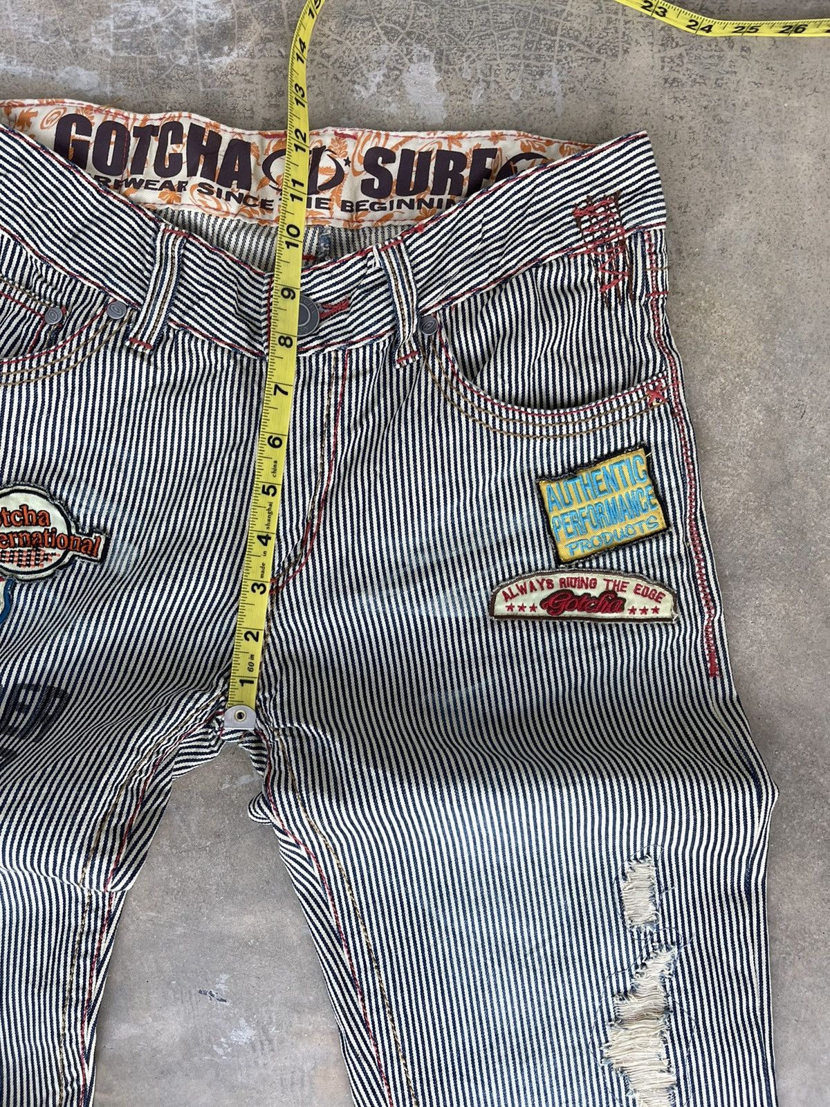 Gotcha Gotcha Hickory stripe surf style denim Size US 31 - 10 Thumbnail