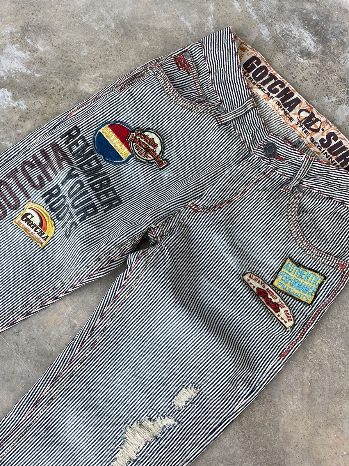 Gotcha Gotcha Hickory stripe surf style denim Size US 31 - 4 Thumbnail
