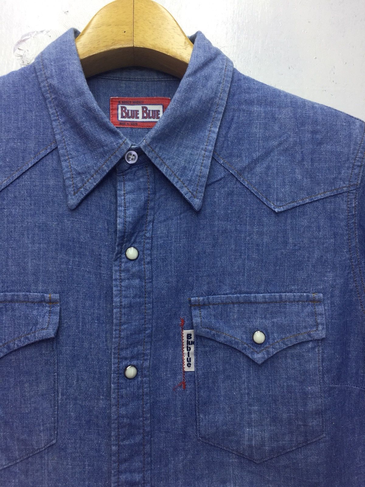 Blue Blue Japan Blue Blue Western Shirt Size M / US 6-8 / IT 42-44 - 3 Thumbnail