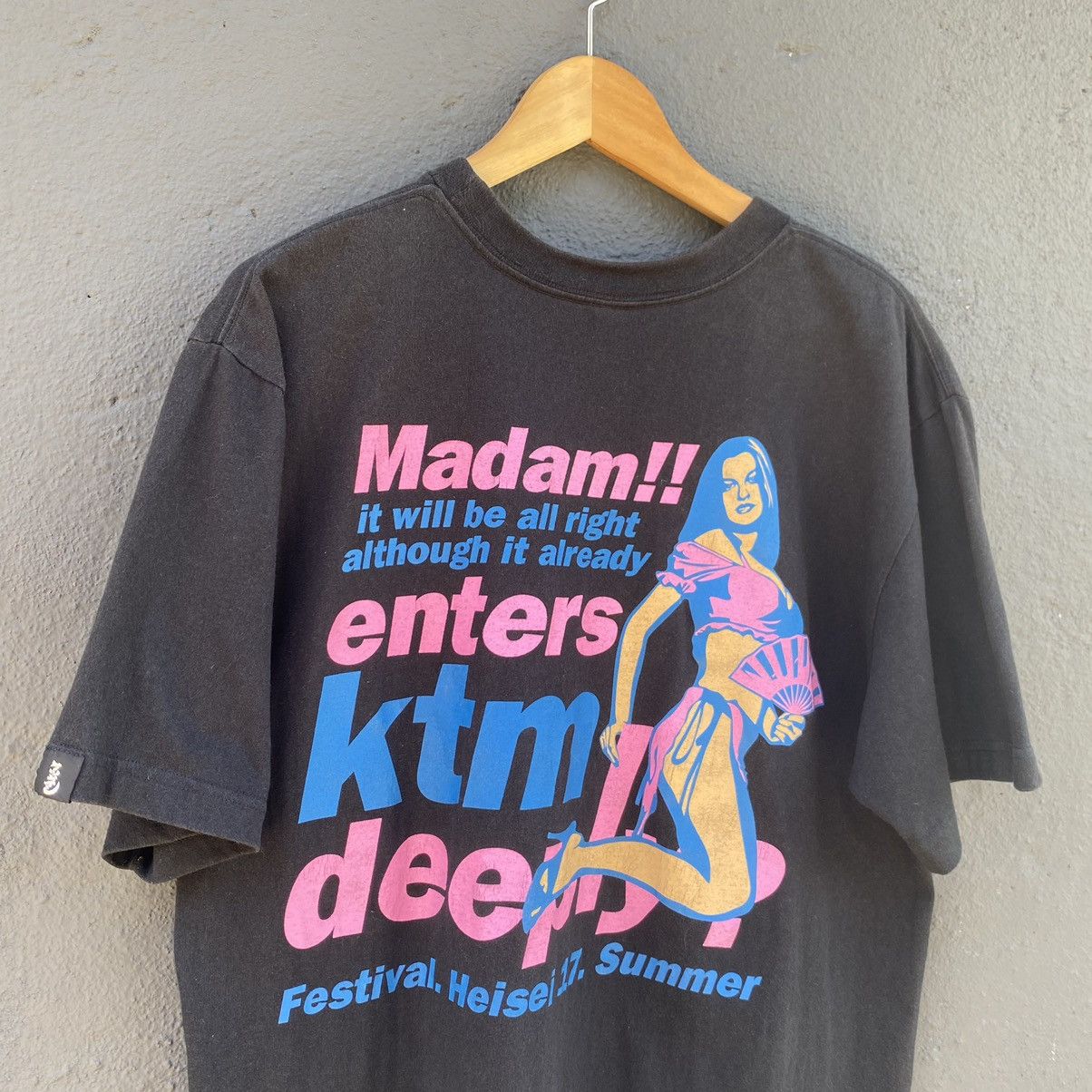 Japanese Brand × Vintage Vintage Faded KTM Naked Girl Tee Size US XL / EU 56 / 4 - 2 Thumbnail