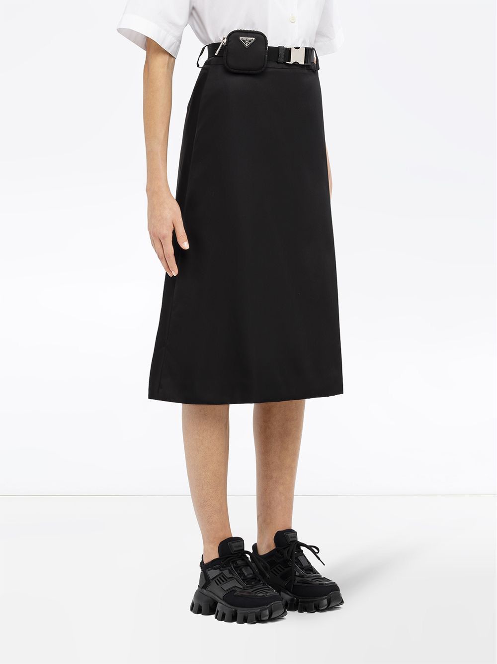 Prada Prada Re-Nylon gabardine skirt with pouch Size 28" / US 6 / IT 42 - 1 Thumbnail