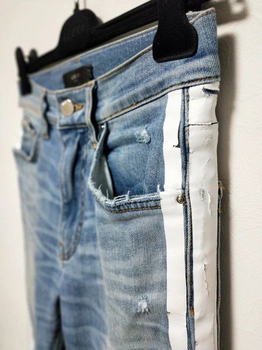Amiri Rosebowl Indigo Track Jeans Size US 30 / EU 46 - 4 Thumbnail