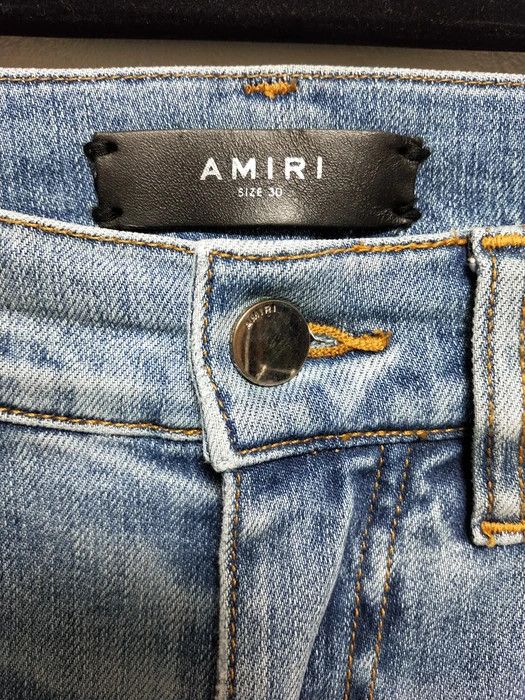 Amiri Rosebowl Indigo Track Jeans Size US 30 / EU 46 - 7 Thumbnail