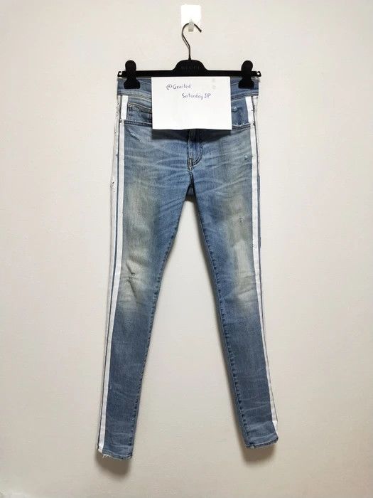 Amiri Rosebowl Indigo Track Jeans Size US 30 / EU 46 - 2 Thumbnail