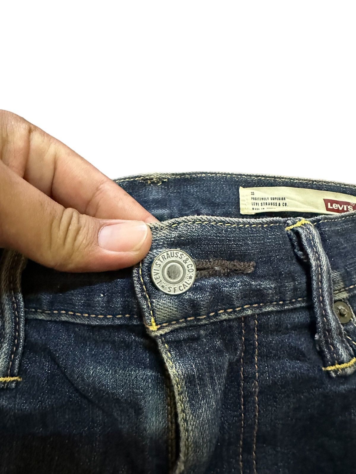 Levi's levis 511 distress denim selvedge Size US 33 - 6 Thumbnail