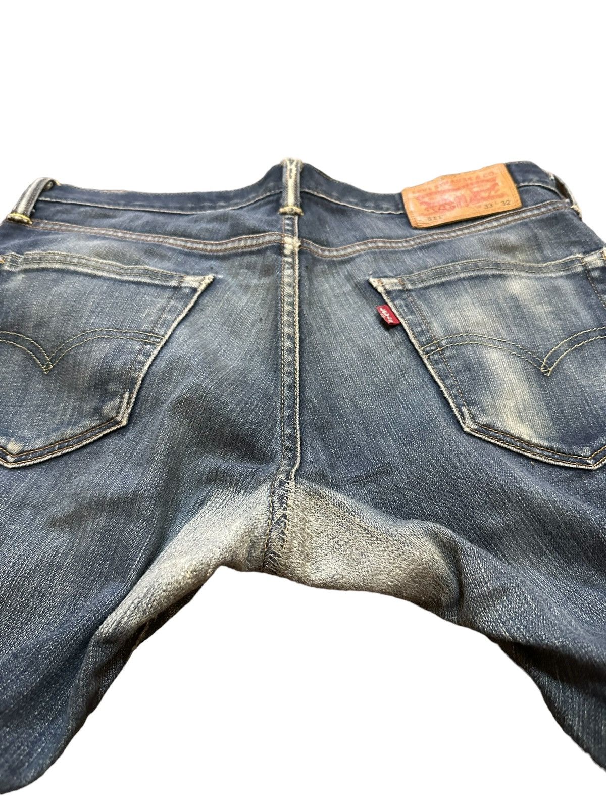 Levi's levis 511 distress denim selvedge Size US 33 - 11 Thumbnail