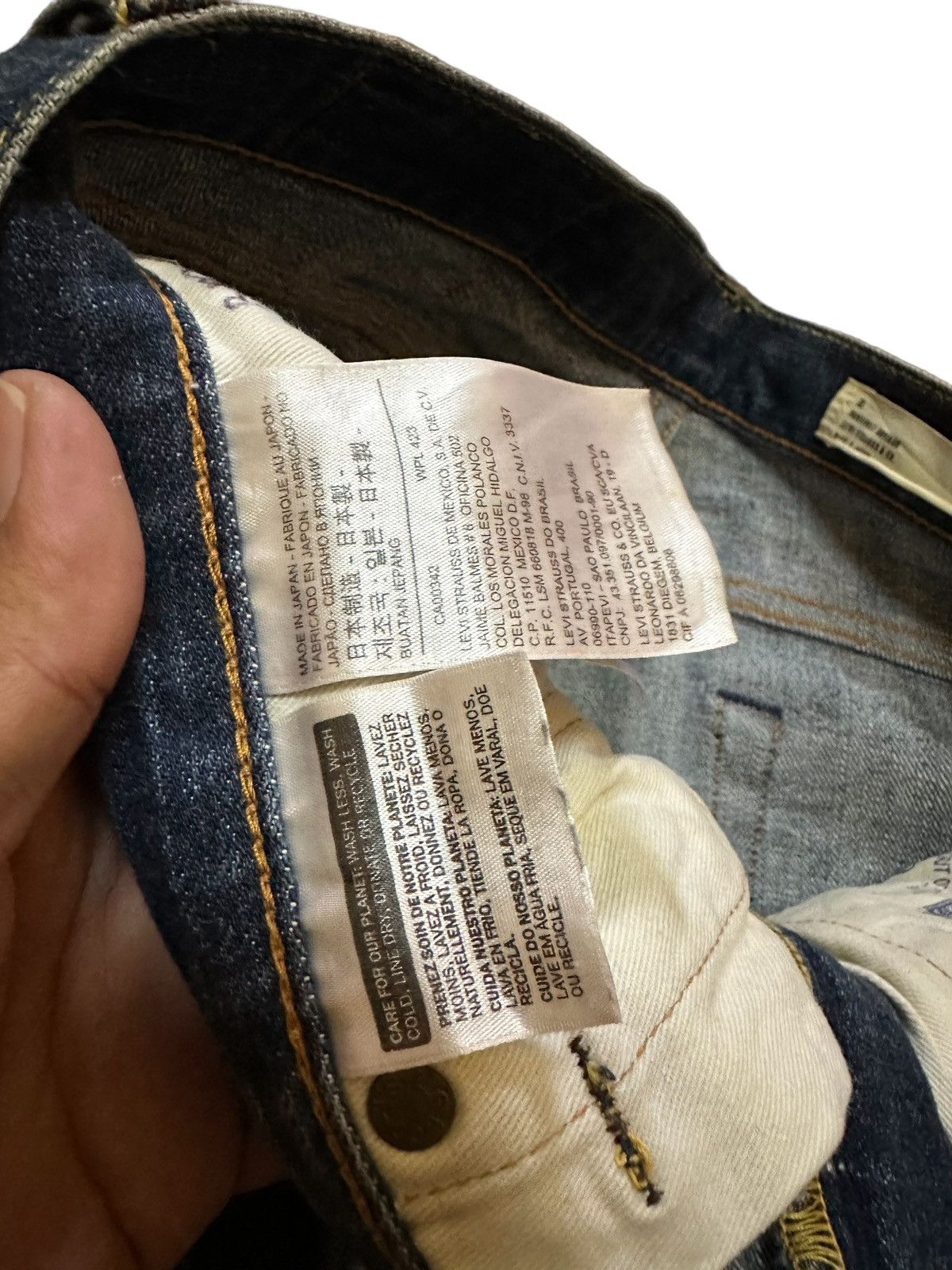 Levi's levis 511 distress denim selvedge Size US 33 - 8 Thumbnail