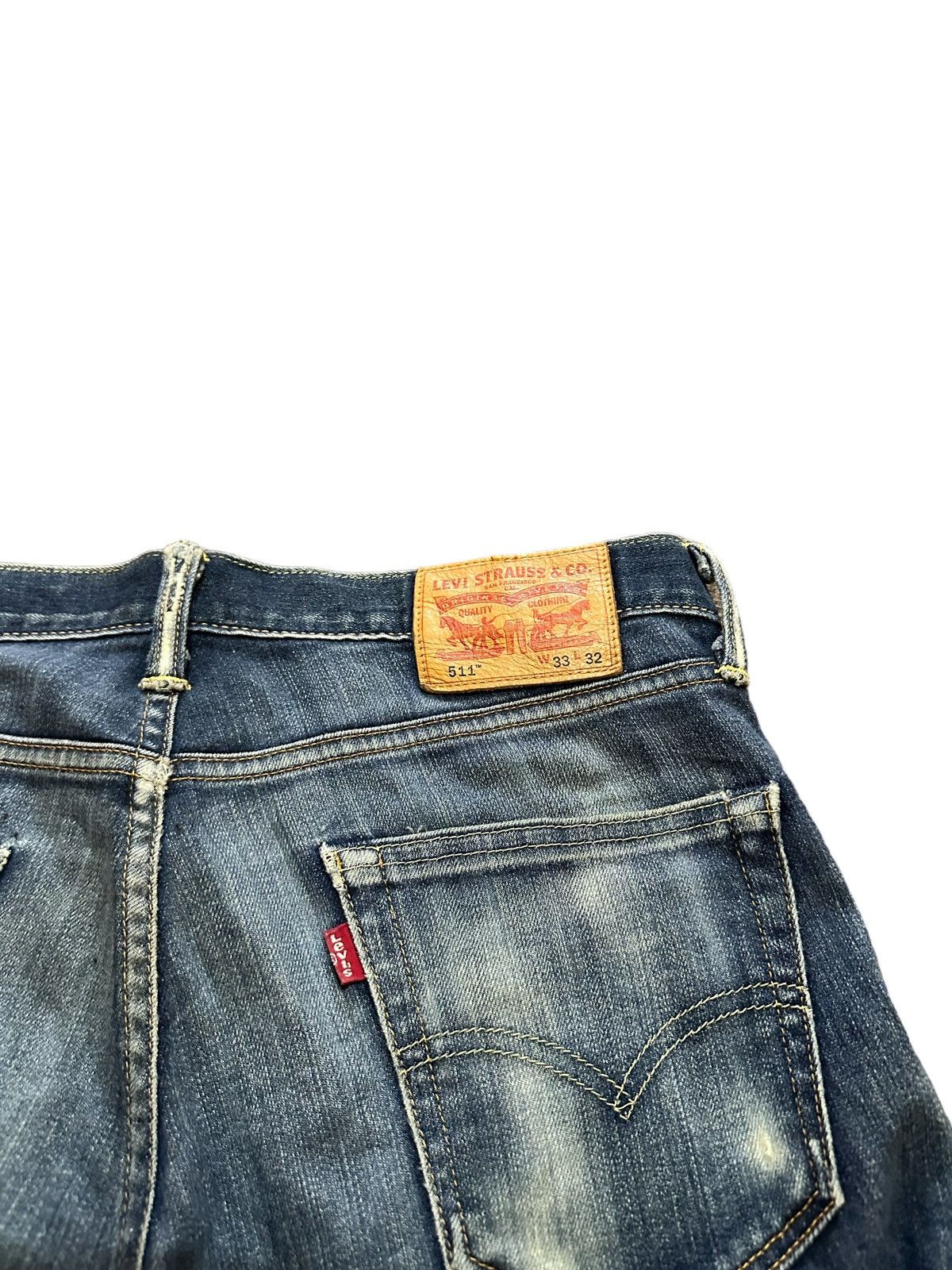 Levi's levis 511 distress denim selvedge Size US 33 - 12 Thumbnail