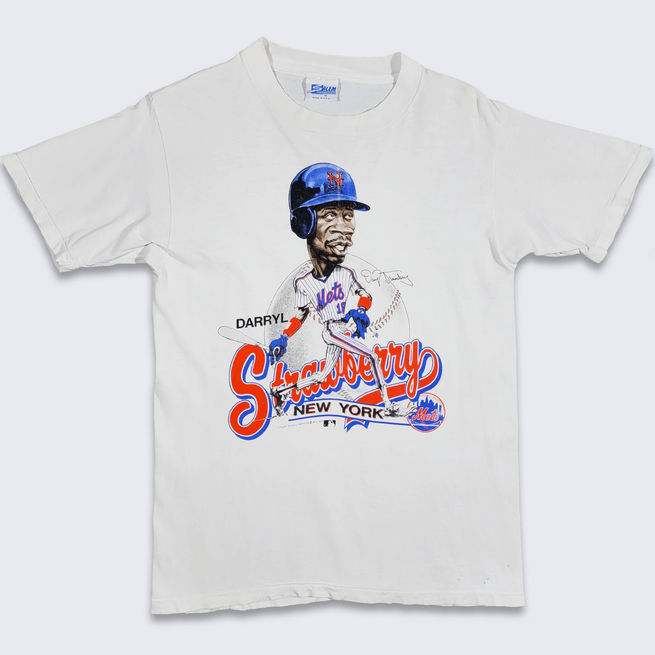 Vintage New York Mets Darryl Strawberry Salem Sportswear Baseball Tshi –  Stuck In The 90s Sports