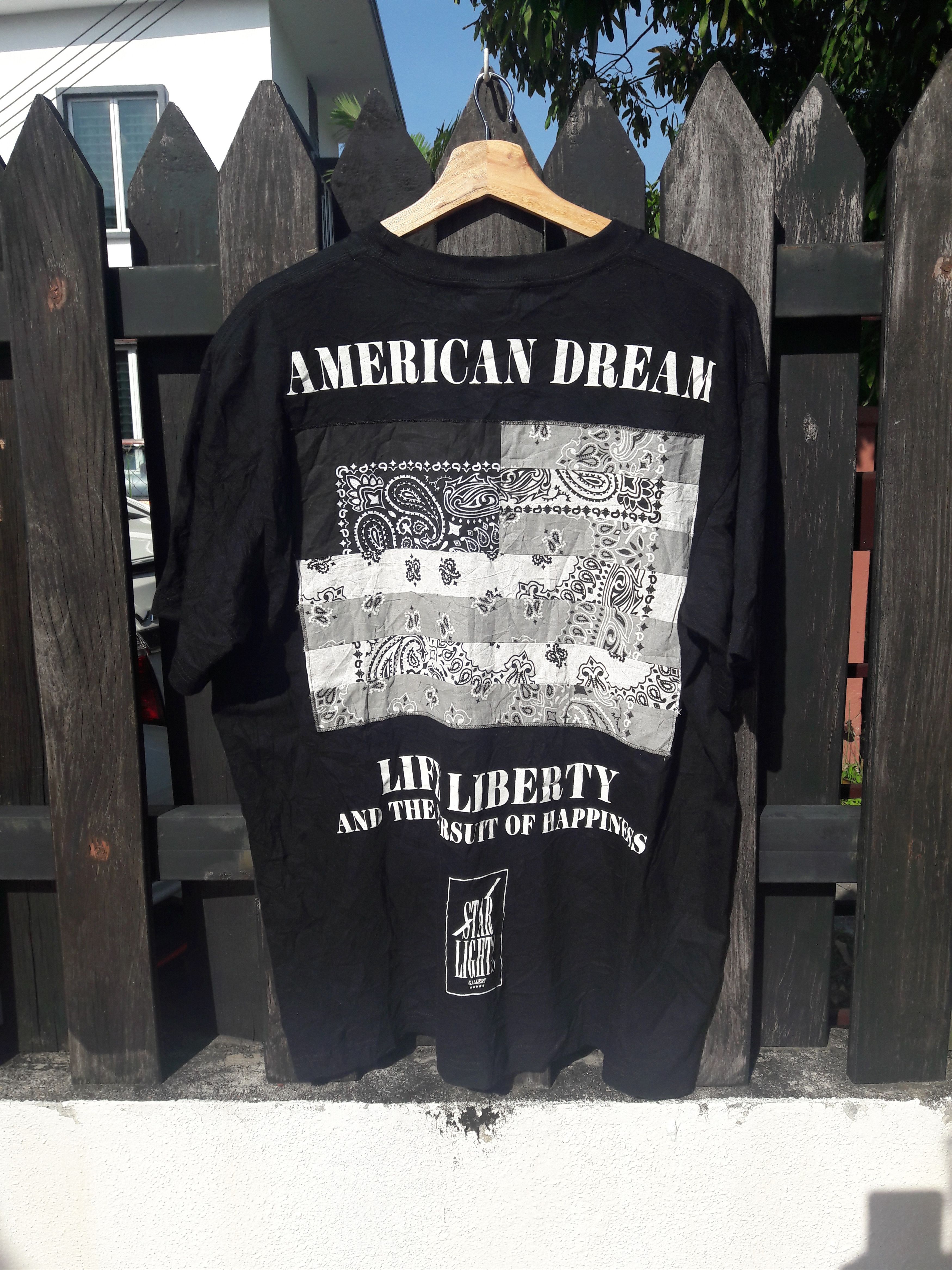 Vintage 🌠American Dream Bandana Patch Tee By Star Lights™ Gallery. Size US XL / EU 56 / 4 - 1 Thumbnail
