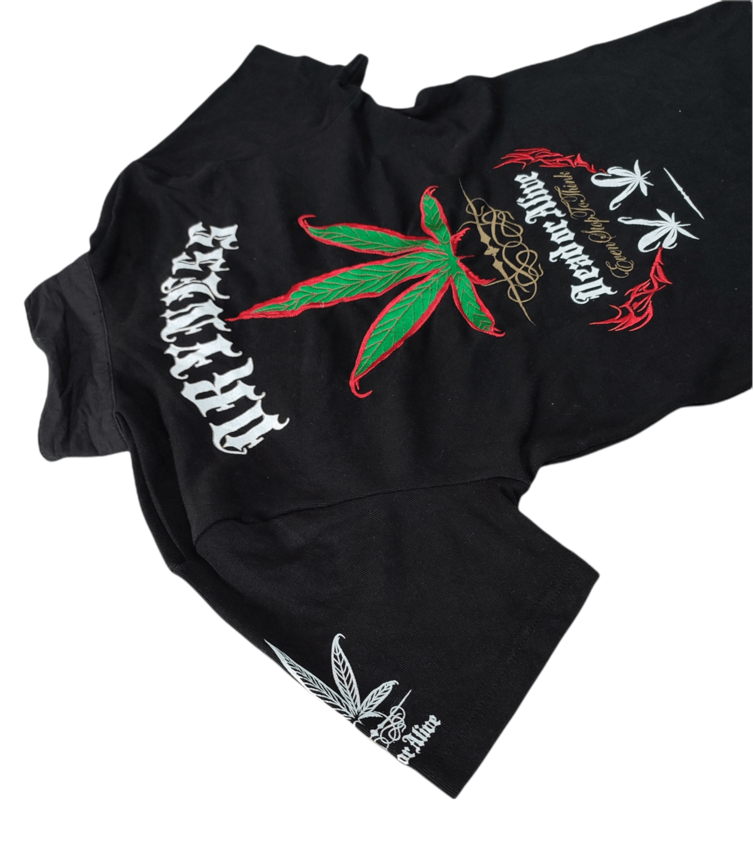In The Attic × Japanese Brand × Seditionaries 🔥OFFER🔥In The Attic Marijuanas Embroidery Polos Shirt Size US L / EU 52-54 / 3 - 2 Thumbnail