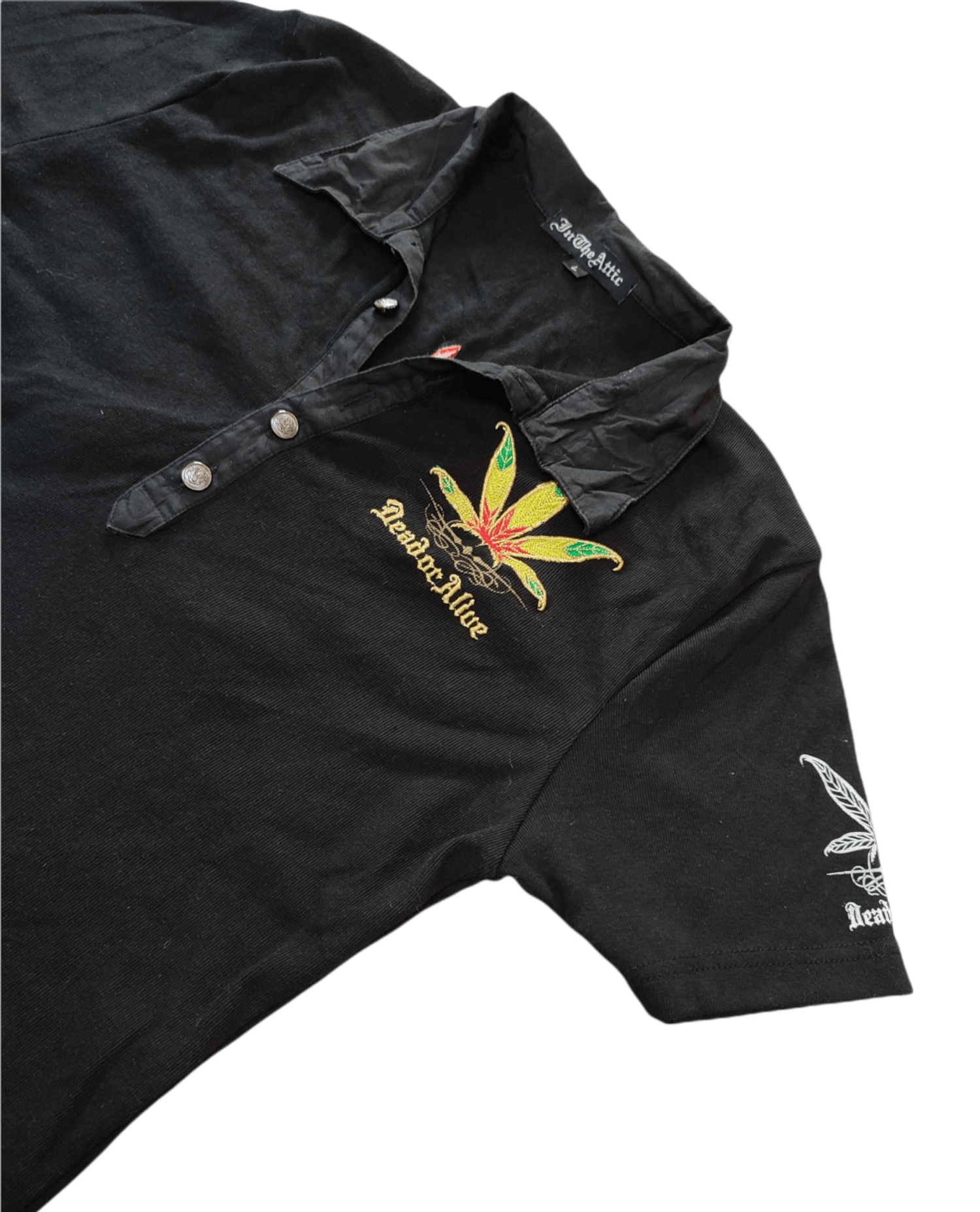 In The Attic × Japanese Brand × Seditionaries 🔥OFFER🔥In The Attic Marijuanas Embroidery Polos Shirt Size US L / EU 52-54 / 3 - 4 Thumbnail
