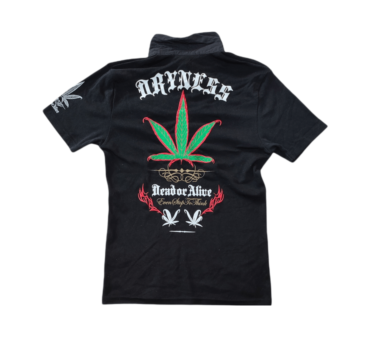 In The Attic × Japanese Brand × Seditionaries 🔥OFFER🔥In The Attic Marijuanas Embroidery Polos Shirt Size US L / EU 52-54 / 3 - 1 Thumbnail