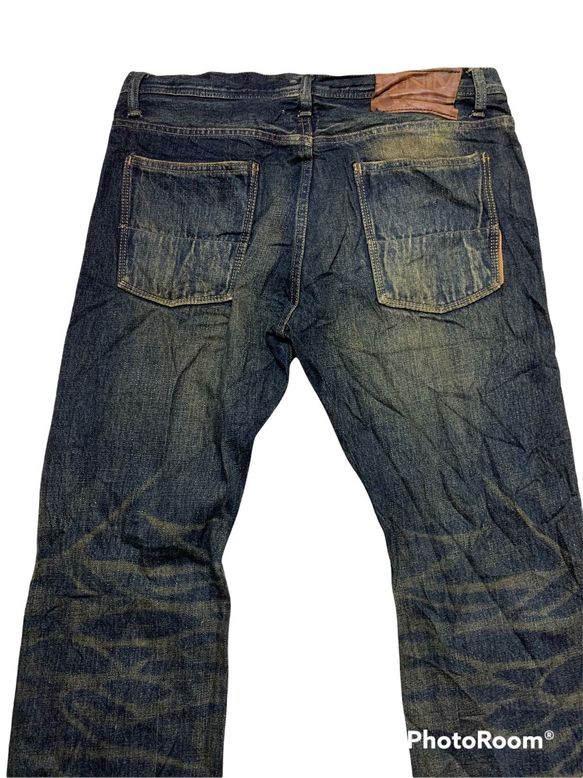 Japanese Brand Vintage Denim Craft Distressed Denim Jeans Size US 34 / EU 50 - 4 Thumbnail