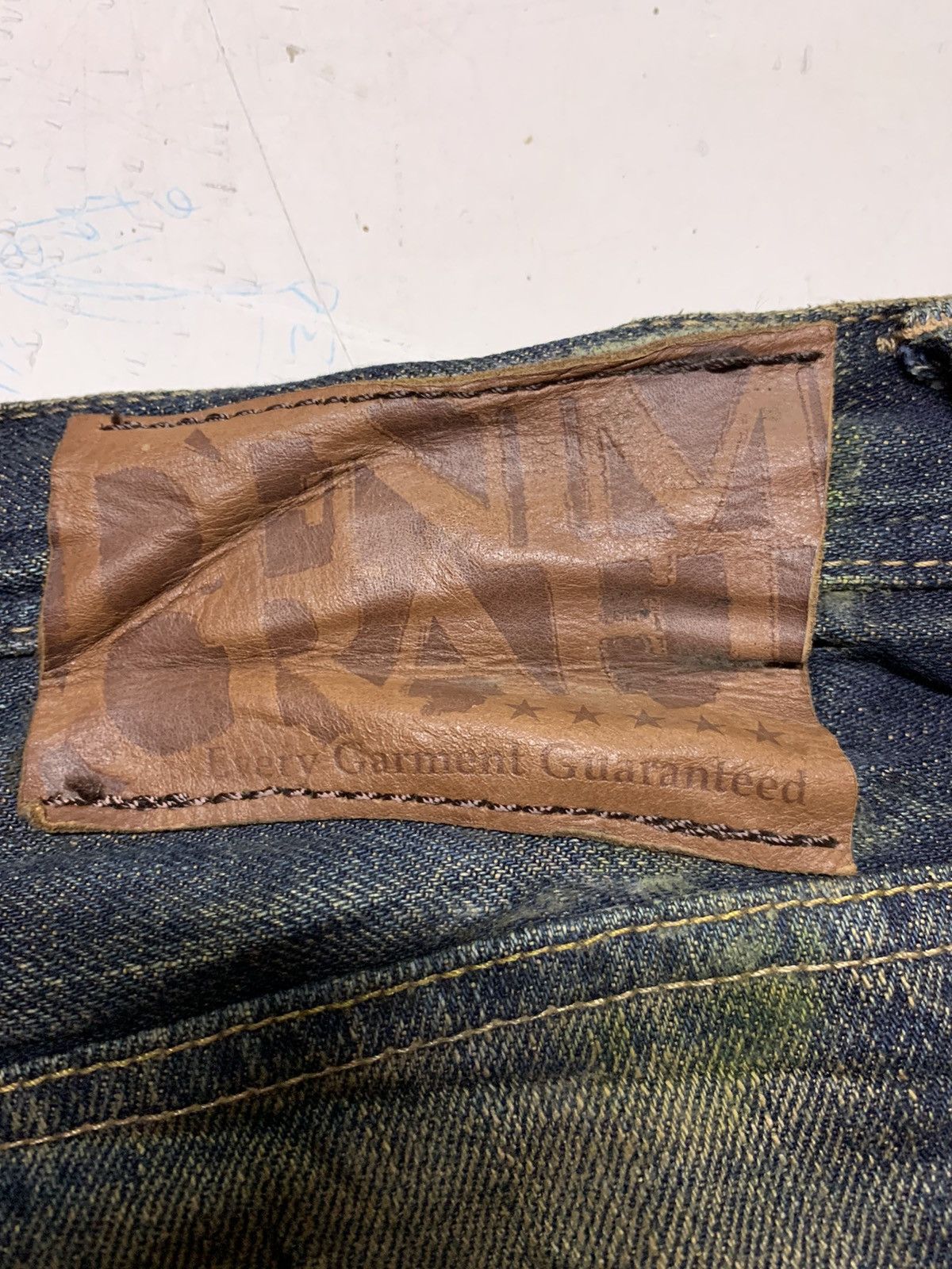 Japanese Brand Vintage Denim Craft Distressed Denim Jeans Size US 34 / EU 50 - 15 Thumbnail