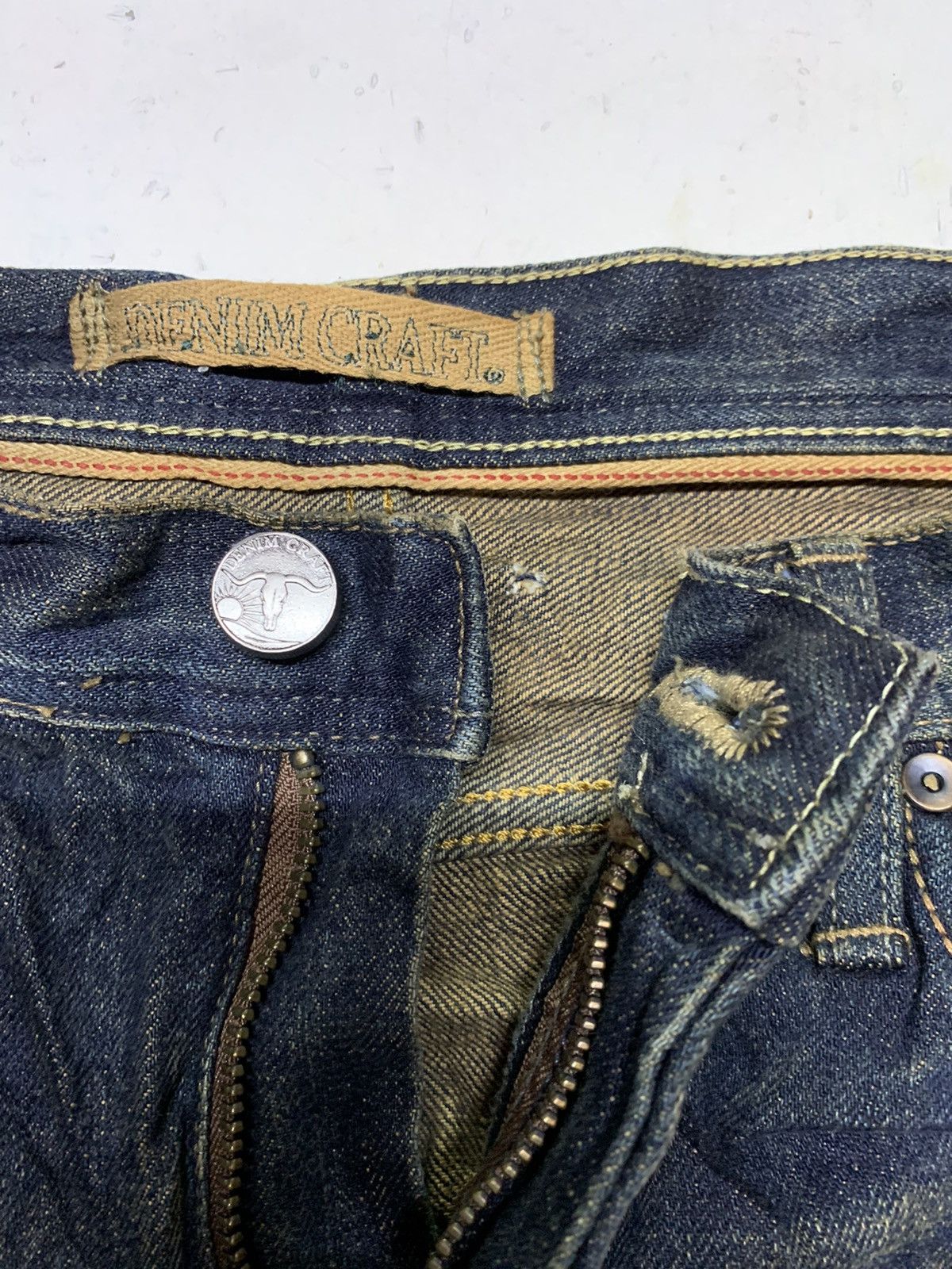 Japanese Brand Vintage Denim Craft Distressed Denim Jeans Size US 34 / EU 50 - 10 Thumbnail
