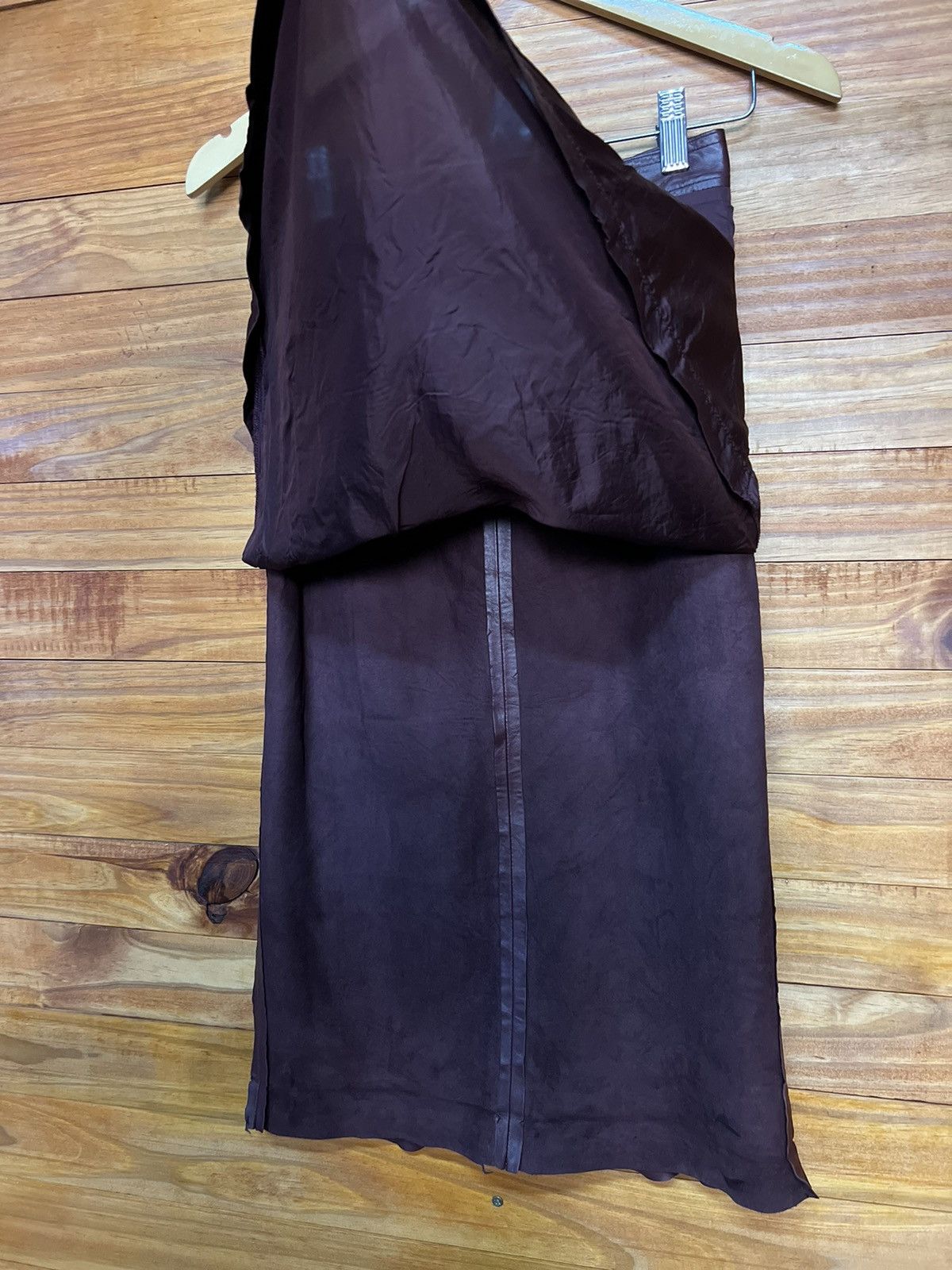 Loewe ARCHIVE🔥LOEWE LEATHER SKIRT Size 24" / US 00 / IT 34 - 16 Thumbnail