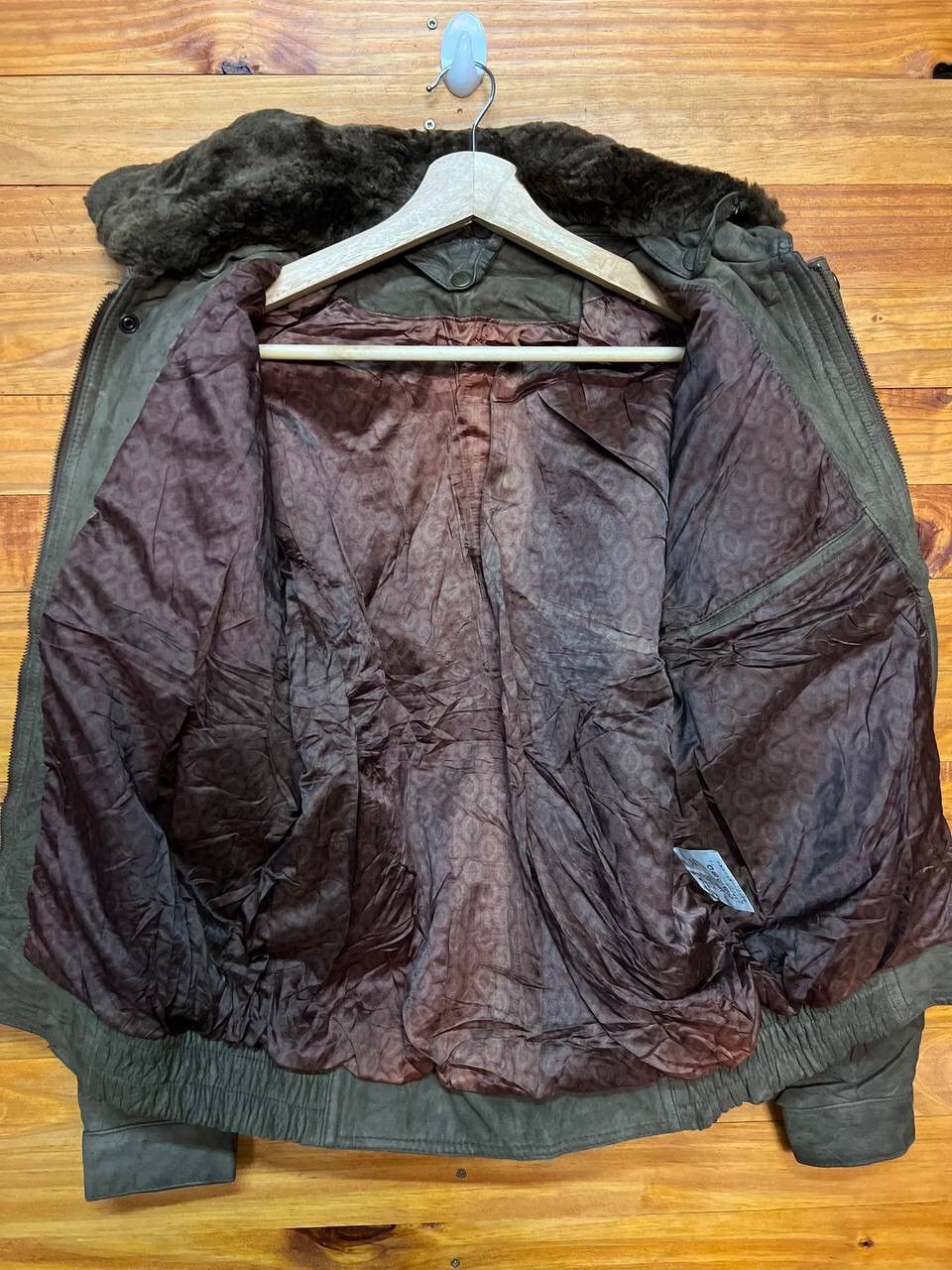 Vintage VINTAGE FAUX FUR AMERICA X SOVIET UNION PATCH LEATHER JACKET Size US M / EU 48-50 / 2 - 16 Thumbnail