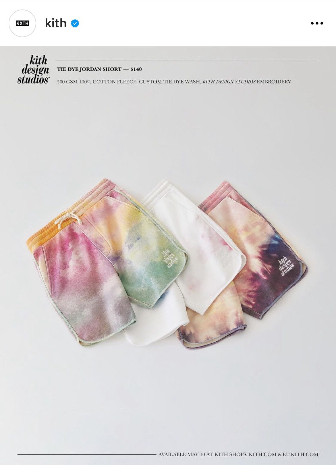 Handmade × Kith × Ronnie Fieg 2021 SPRiNG SUMMER KiTH DESiGN STUDiOS TiE DYE JORDAN SHORTS Size US 31 - 13 Thumbnail