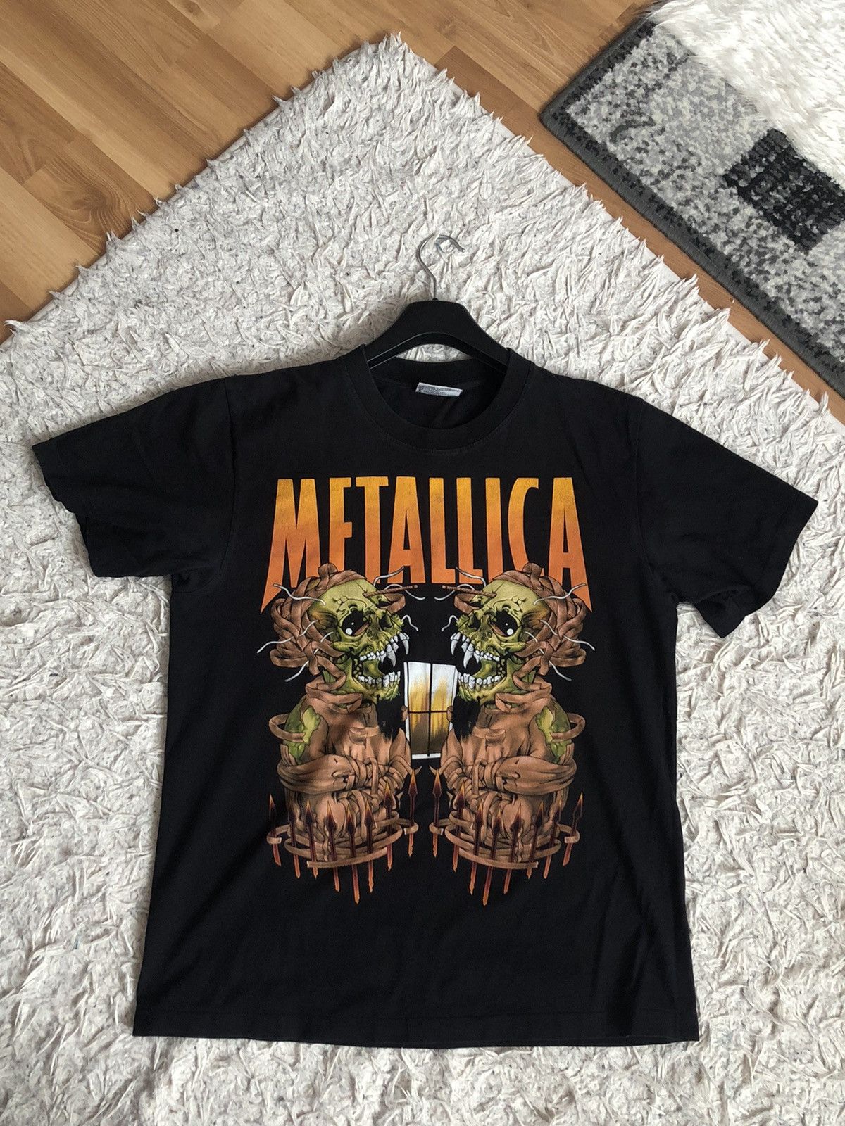 Metallica Cut-Off Band T-Shirt, Men's Size Medium unclear black type Vintage Second Hand