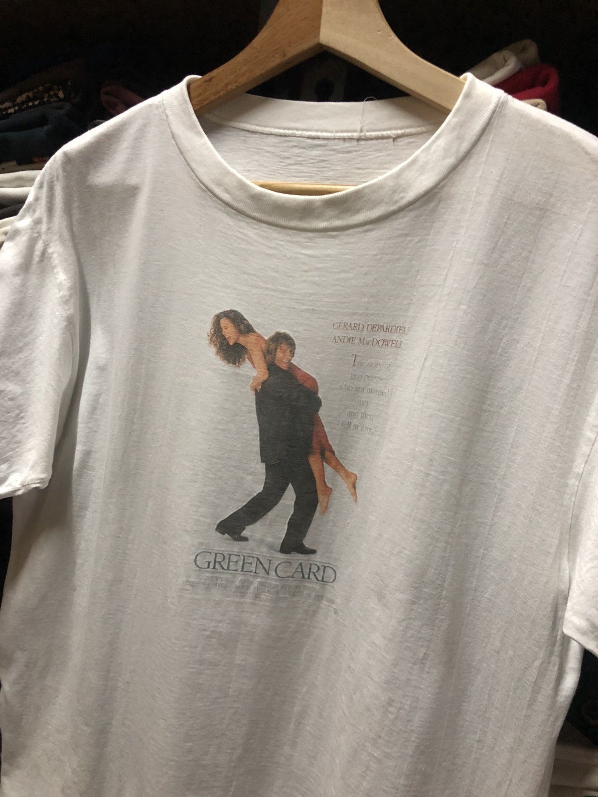 Rare!! Vintage 90s Green Card Promo Tshirt