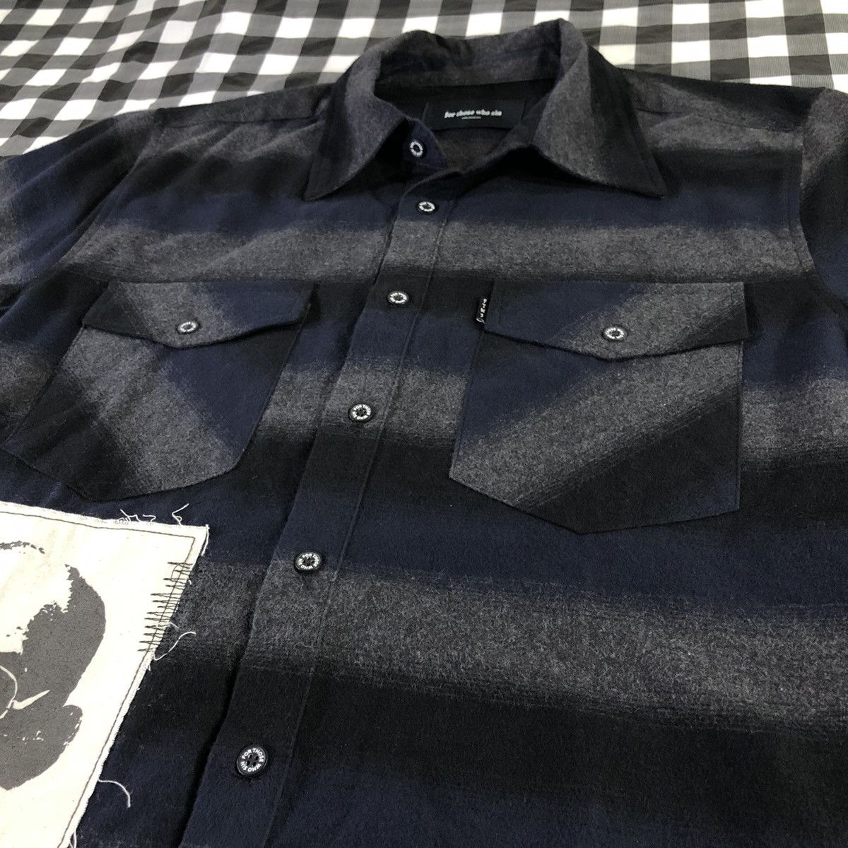 For Those Who Sin For Those Who Sin Hunter S. Thompson Gonzo Flannel Shirt Size US L / EU 52-54 / 3 - 3 Thumbnail